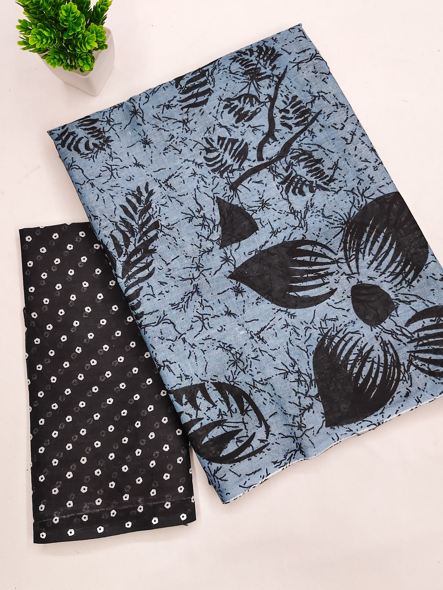 PURE COTTON FANCY BAGRU BLOCK PRINT SAREES WITH BLOUSE PICE