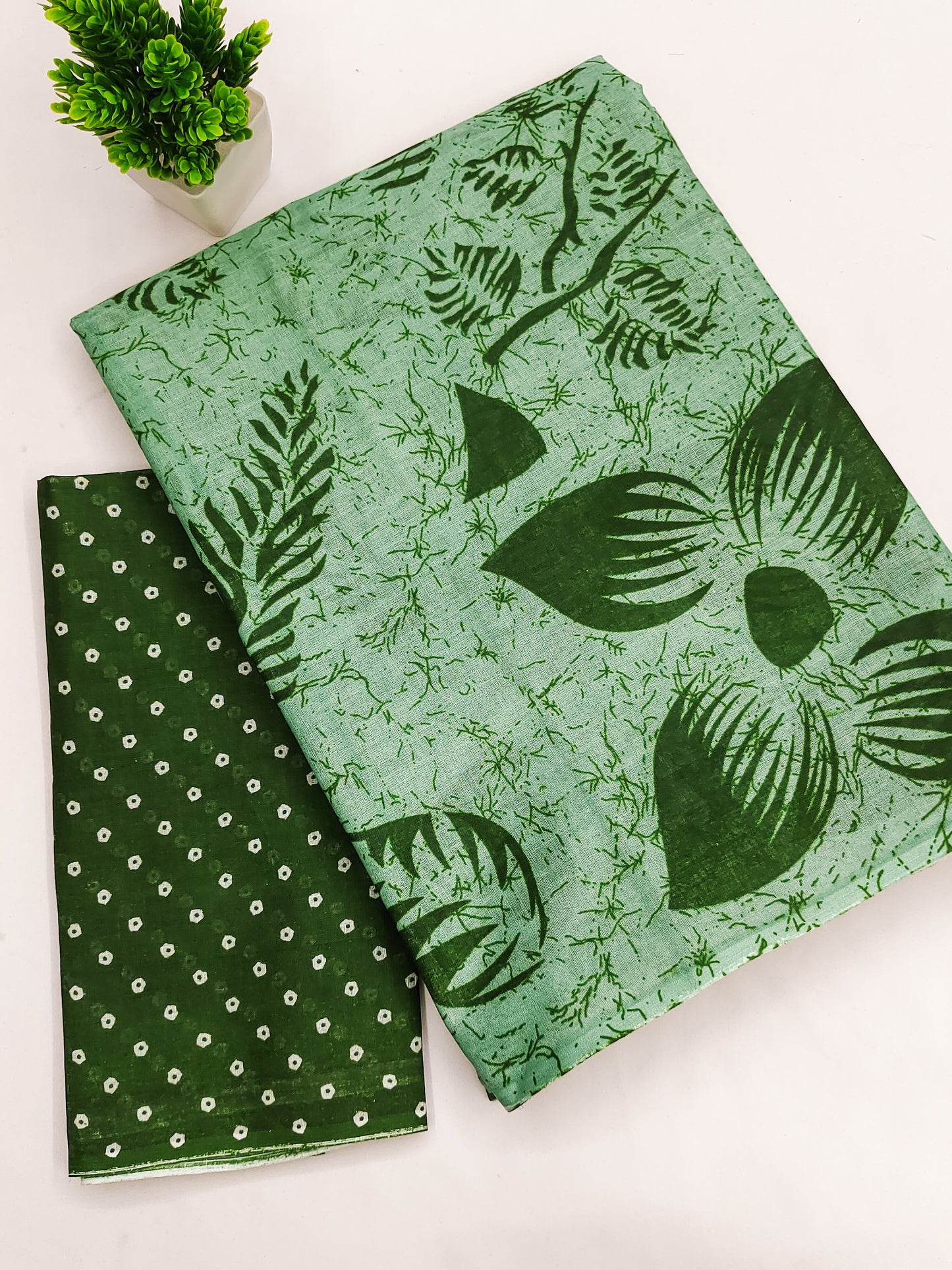 PURE COTTON FANCY BAGRU BLOCK PRINT SAREES WITH BLOUSE PICE