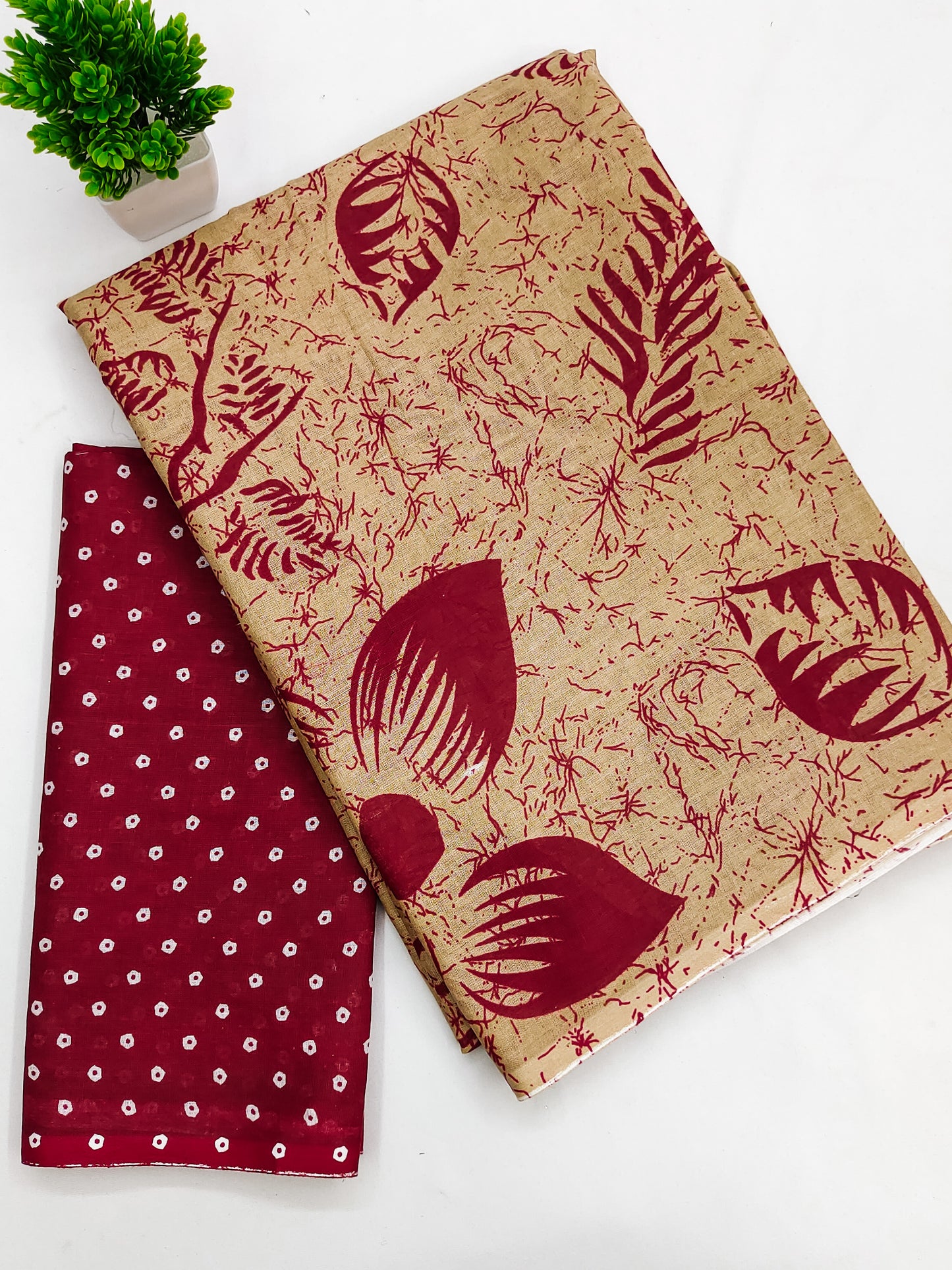 PURE COTTON FANCY BAGRU BLOCK PRINT SAREES WITH BLOUSE PICE