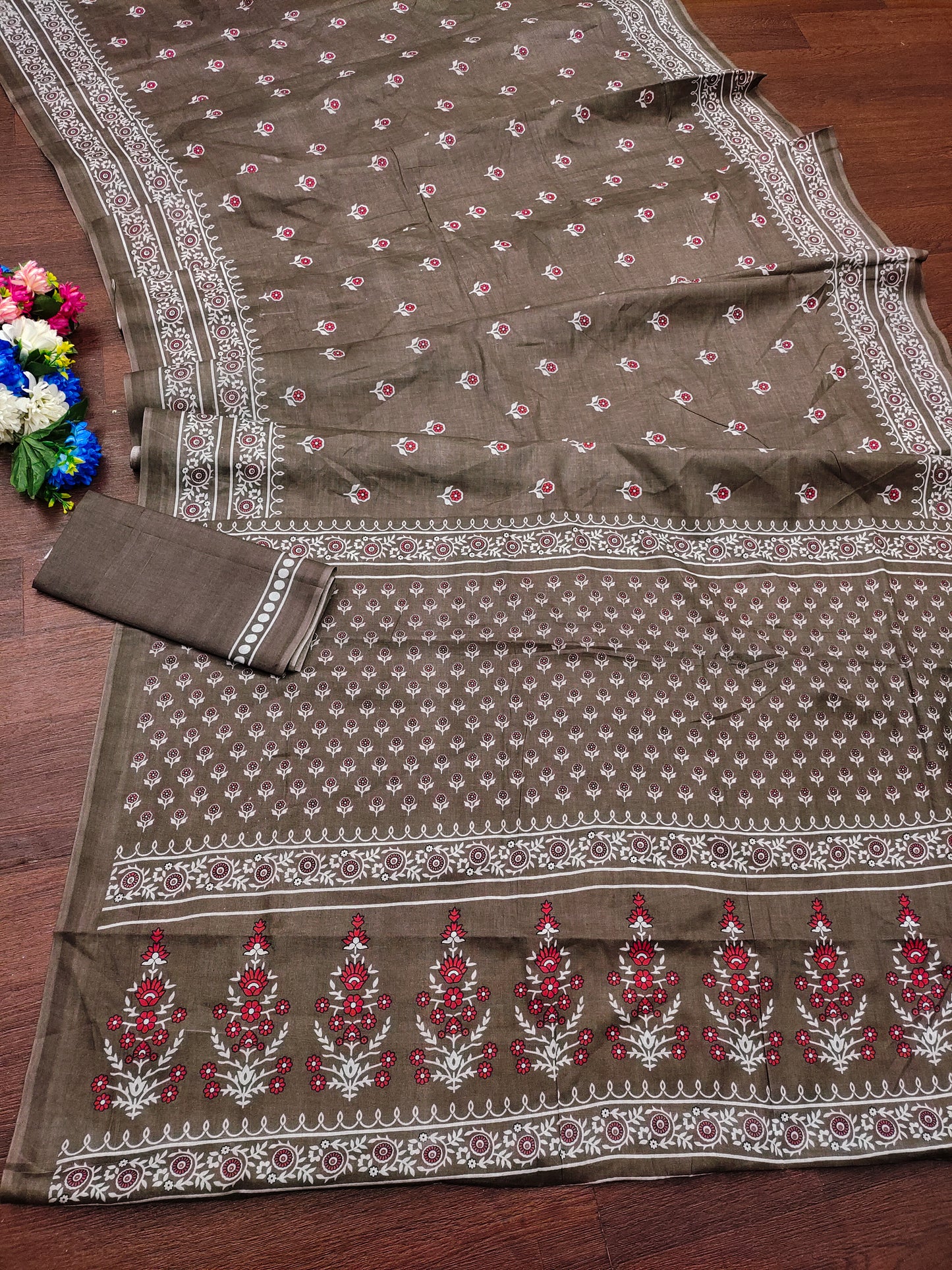 PURE COTTON HAND BLOCK PRINT SAREE