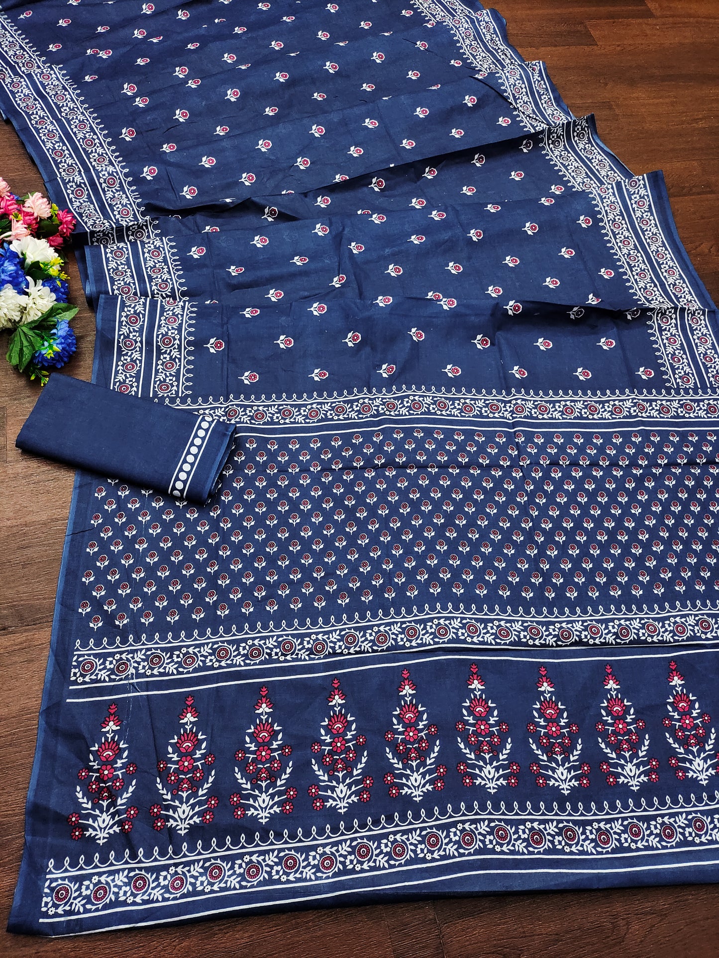 PURE COTTON HAND BLOCK PRINT SAREE