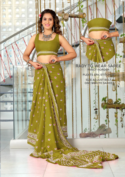 PURE COTTON HAND BLOCK PRINT SAREE