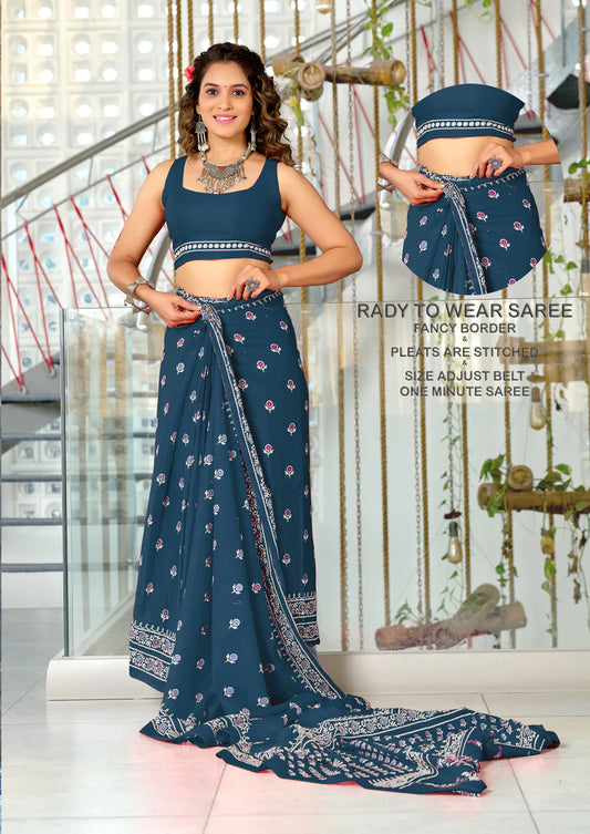 PURE COTTON HAND BLOCK PRINT SAREE