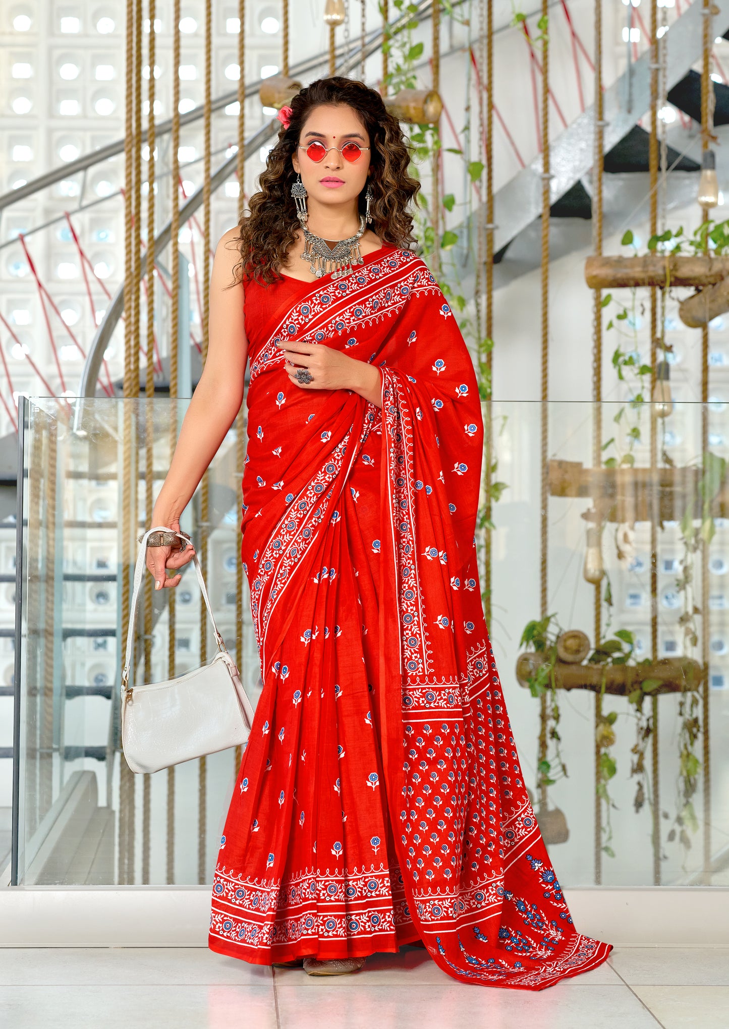 PURE COTTON HAND BLOCK PRINT SAREE