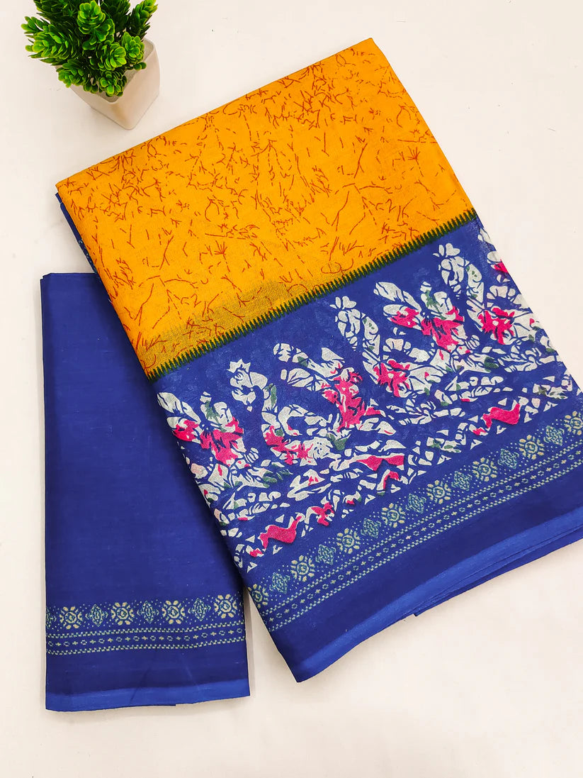 MULMUL IKKAT SOFT PURE COTTON SAREE