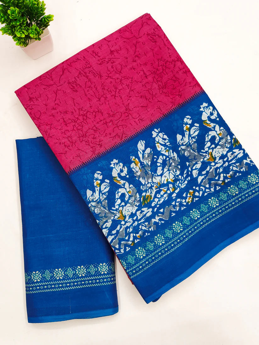 MULMUL IKKAT SOFT PURE COTTON SAREE