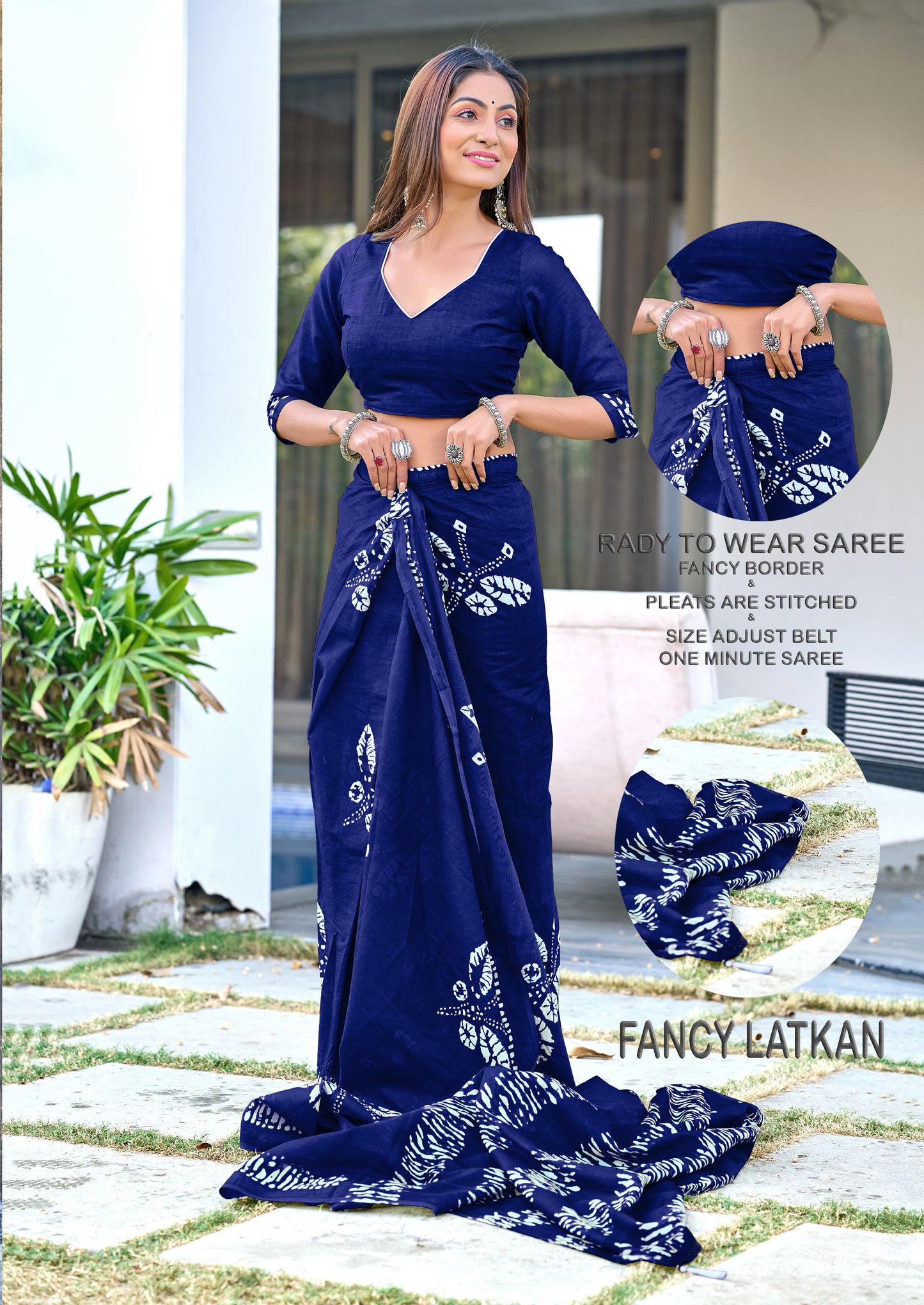 PURE COTTON FANCY BAGRU BLOCK PRINT SAREES