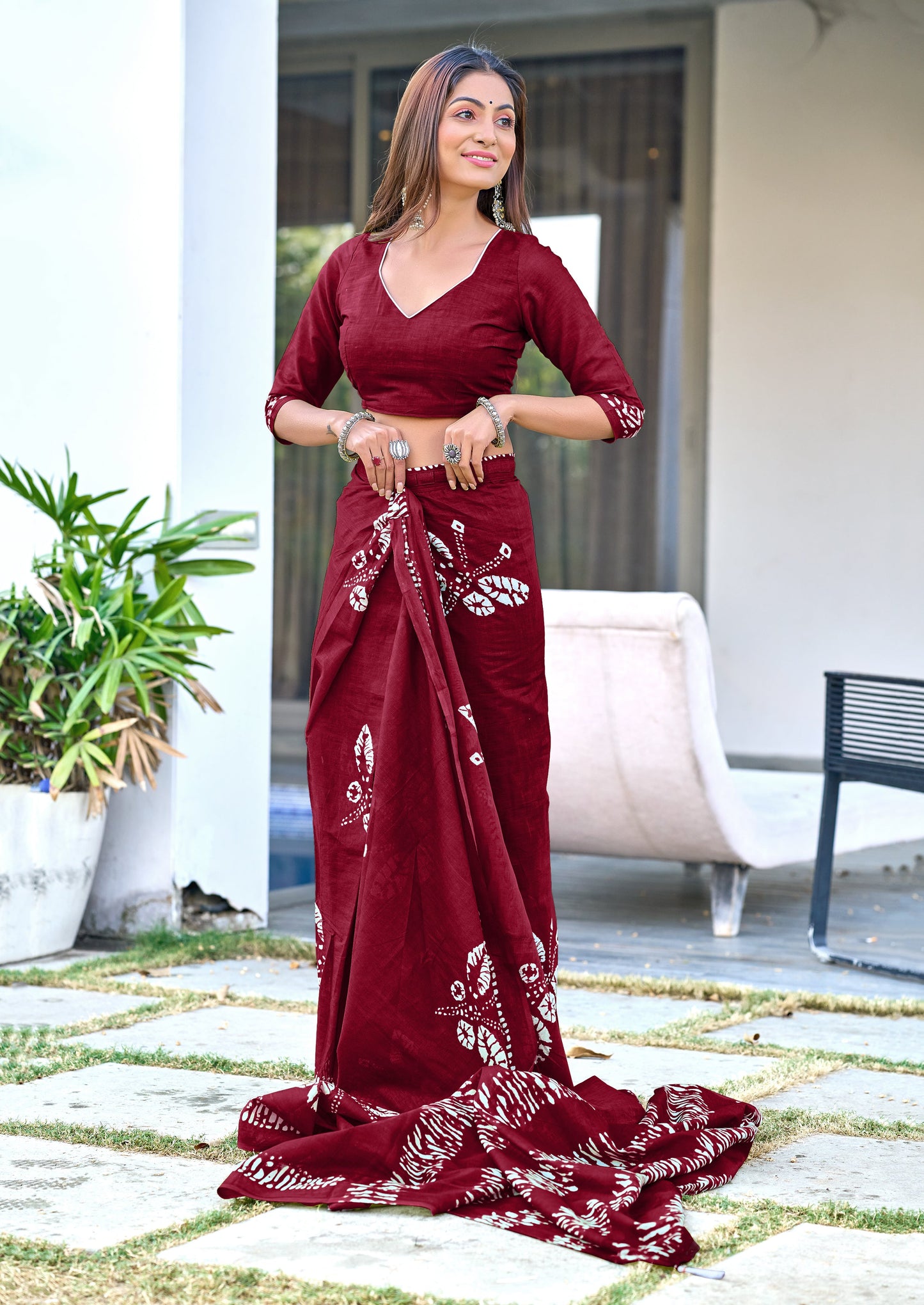 PURE COTTON FANCY BAGRU BLOCK PRINT SAREES