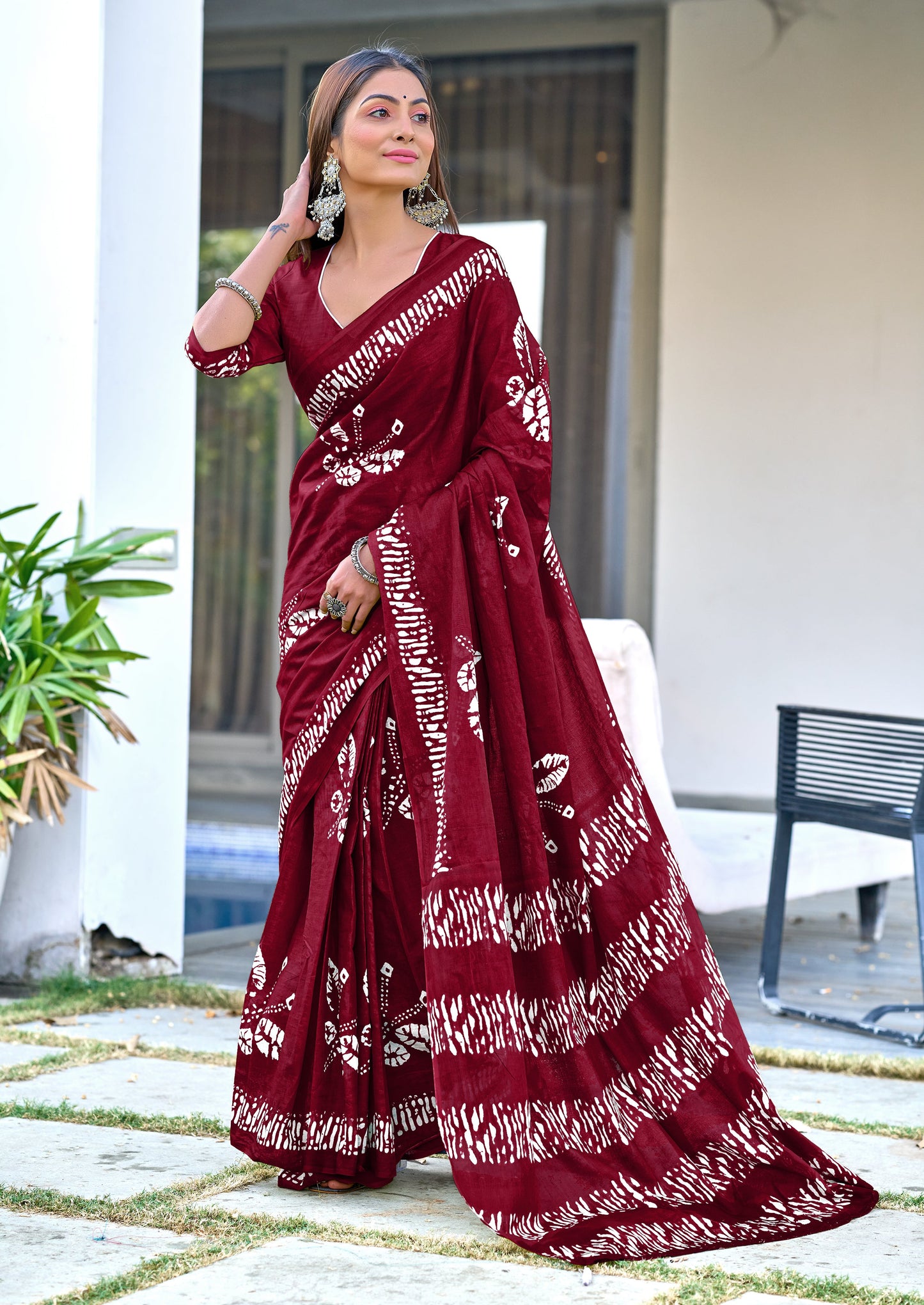 PURE COTTON FANCY BAGRU BLOCK PRINT SAREES