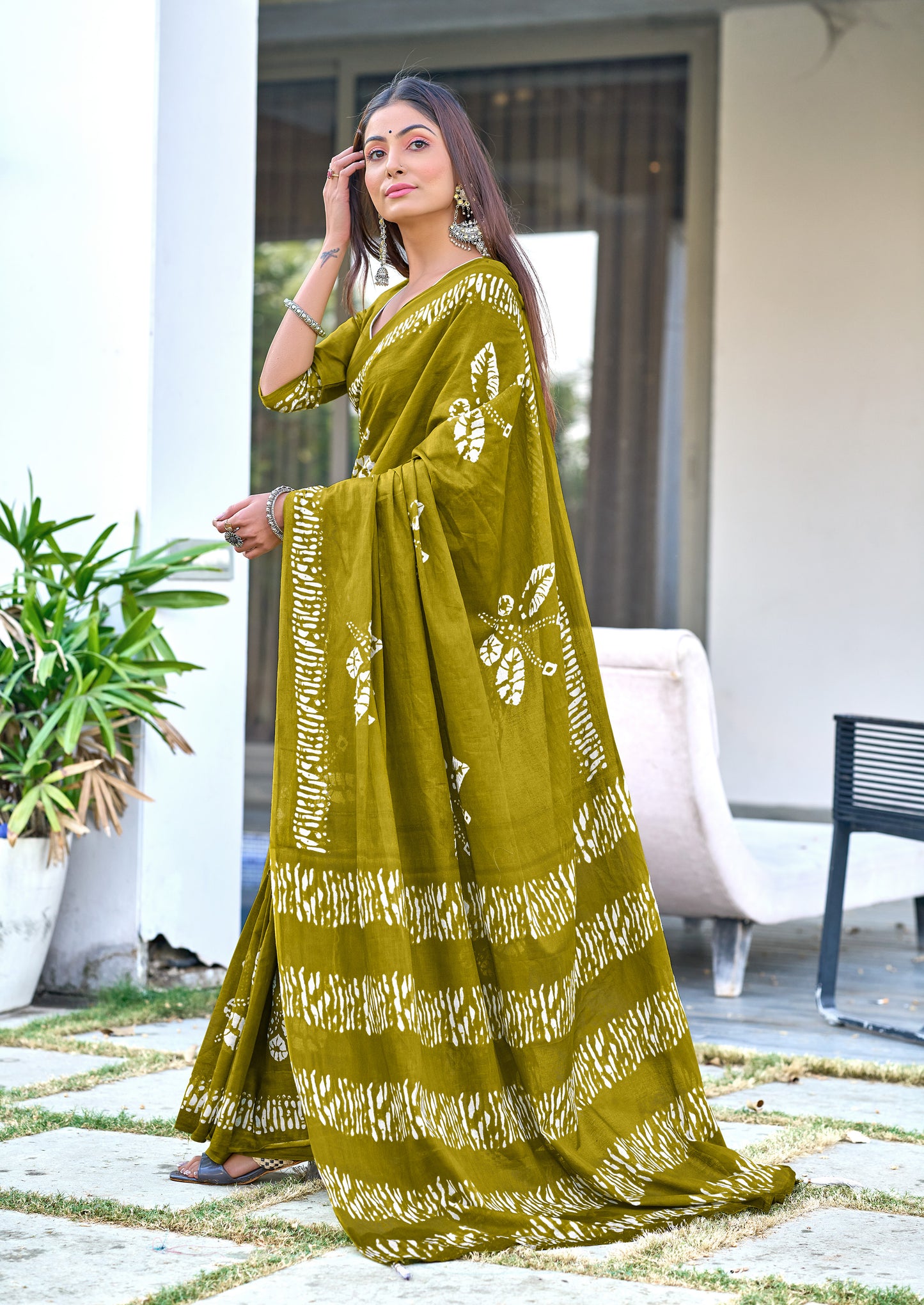 PURE COTTON FANCY BAGRU BLOCK PRINT SAREES