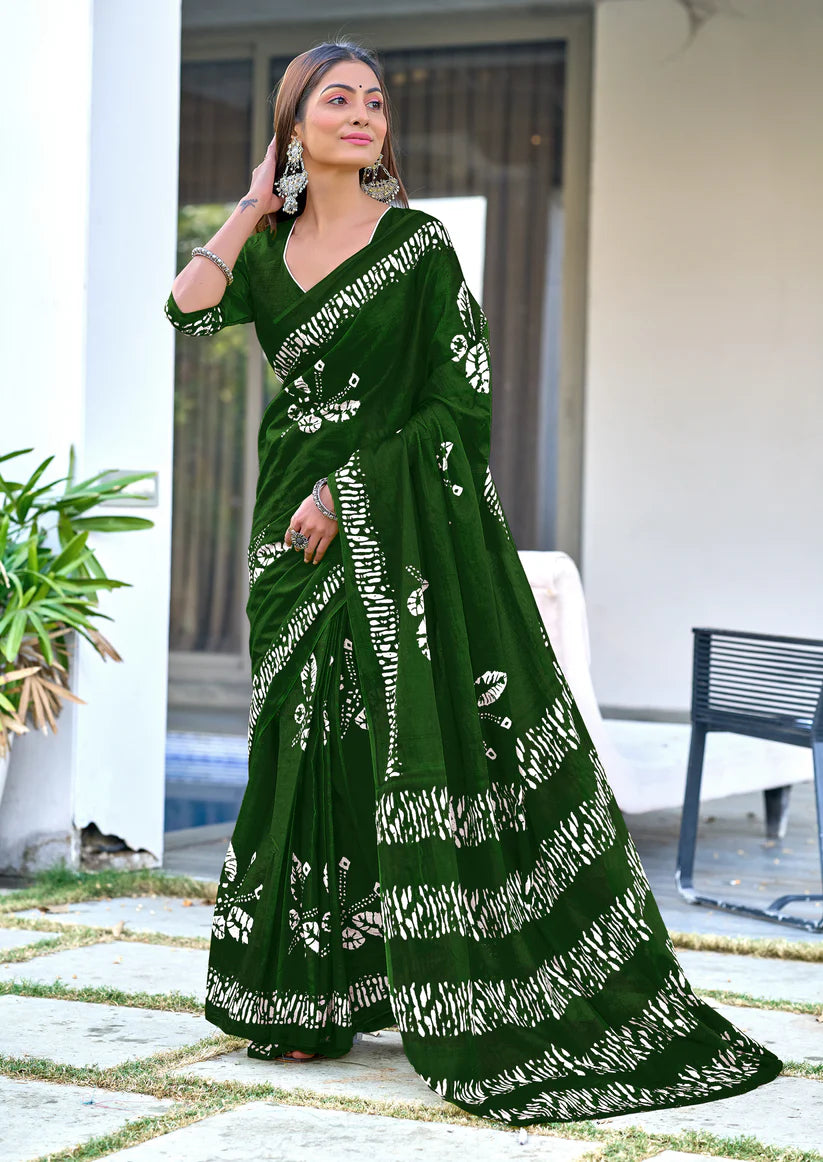 PURE COTTON FANCY BAGRU BLOCK PRINT SAREES