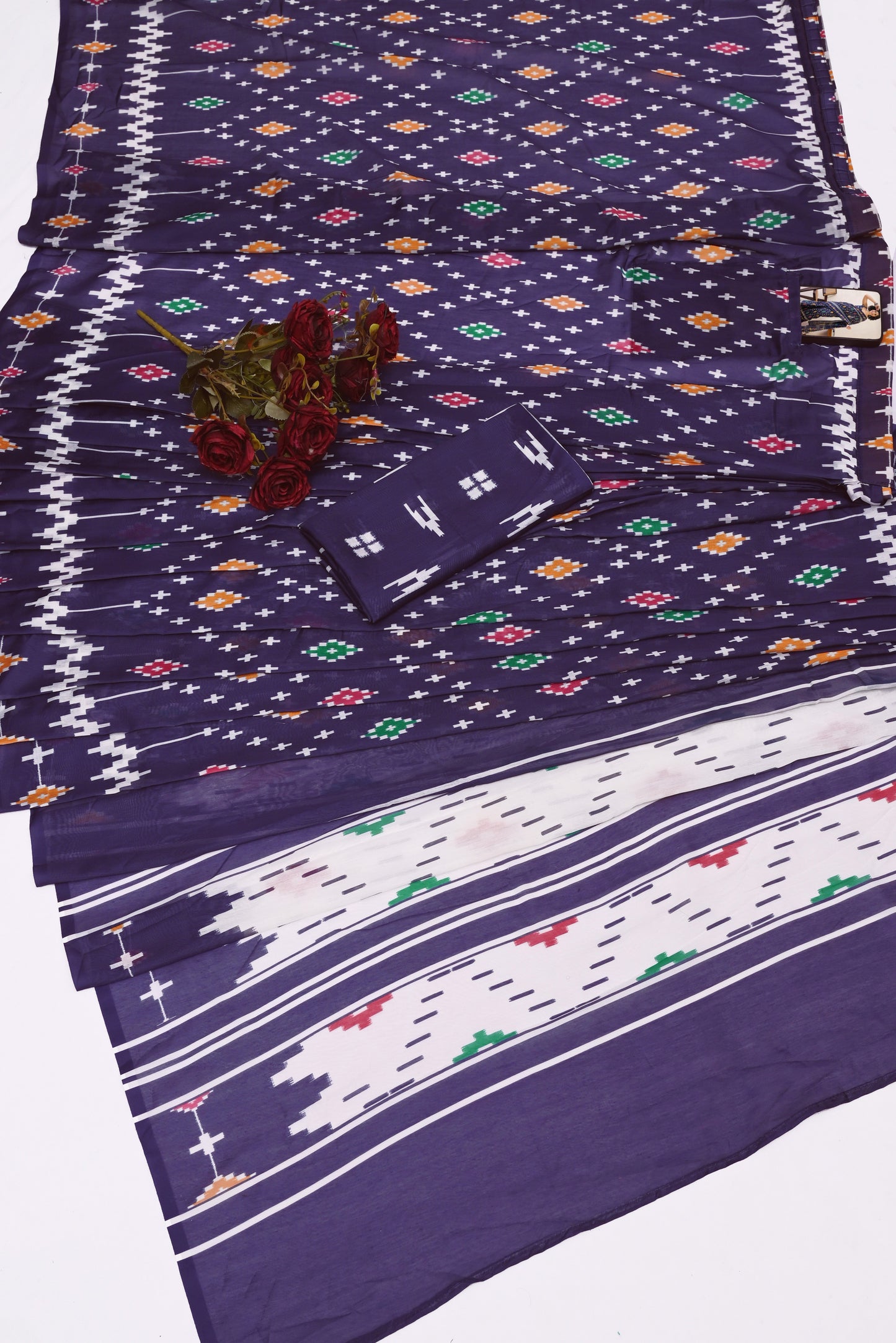 POCKET SAREE WITH READY TO WEAR PURE SOFT MUL MUL COTTON SILK SAREE