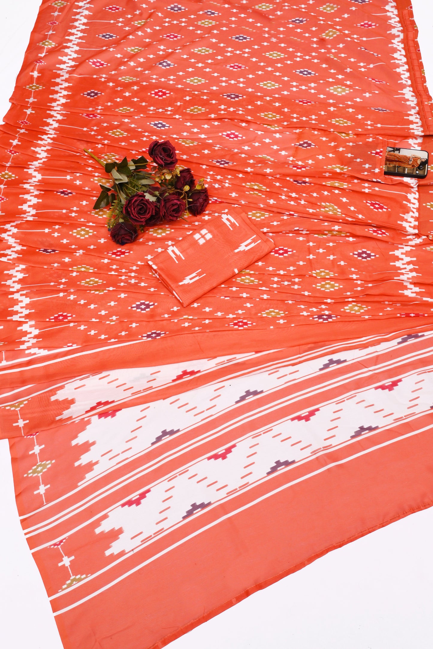 POCKET SAREE WITH READY TO WEAR PURE SOFT MUL MUL COTTON SILK SAREE
