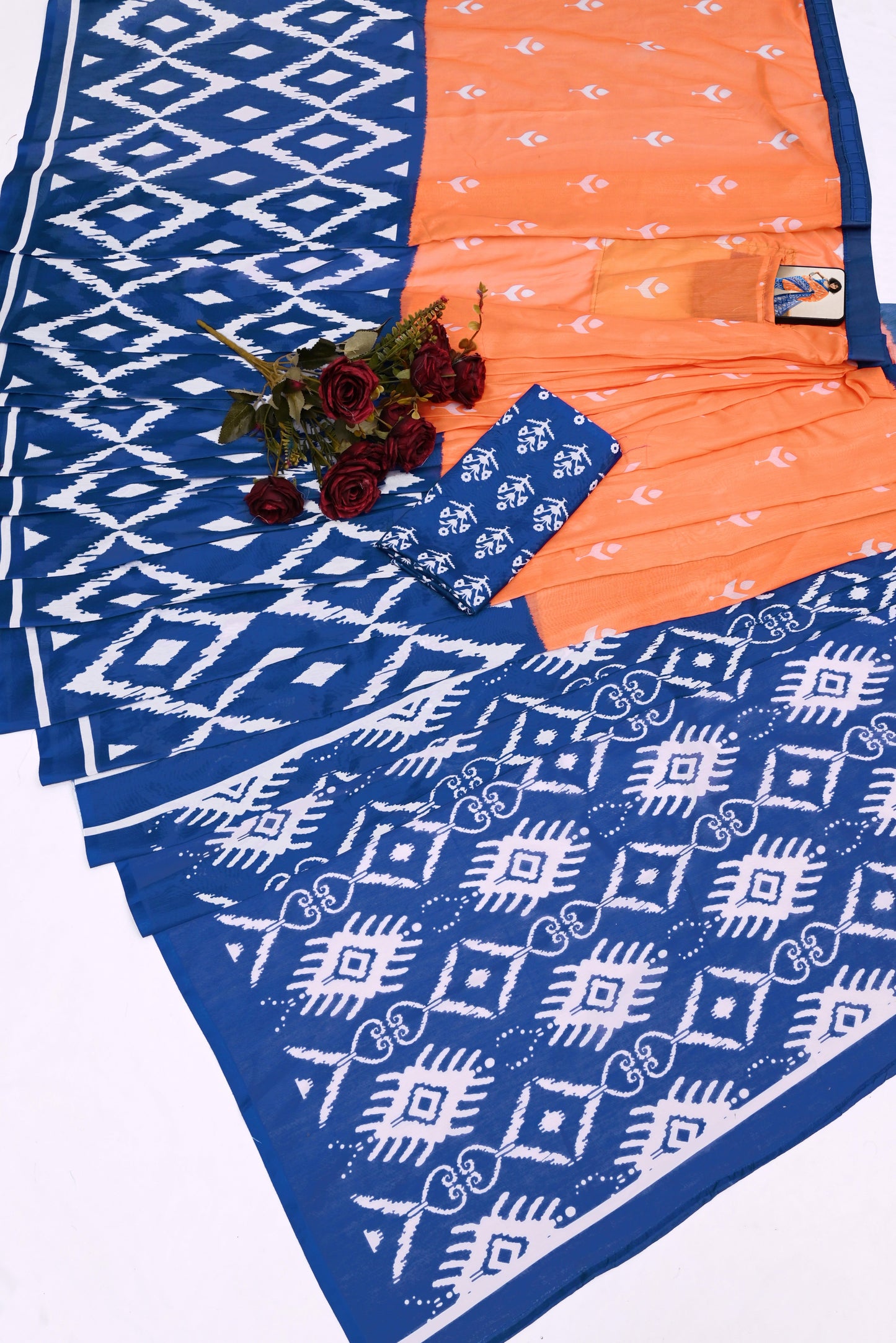 POCKET SAREE WITH READY TO WEAR PURE SOFT MUL MUL COTTON SILK SAREE