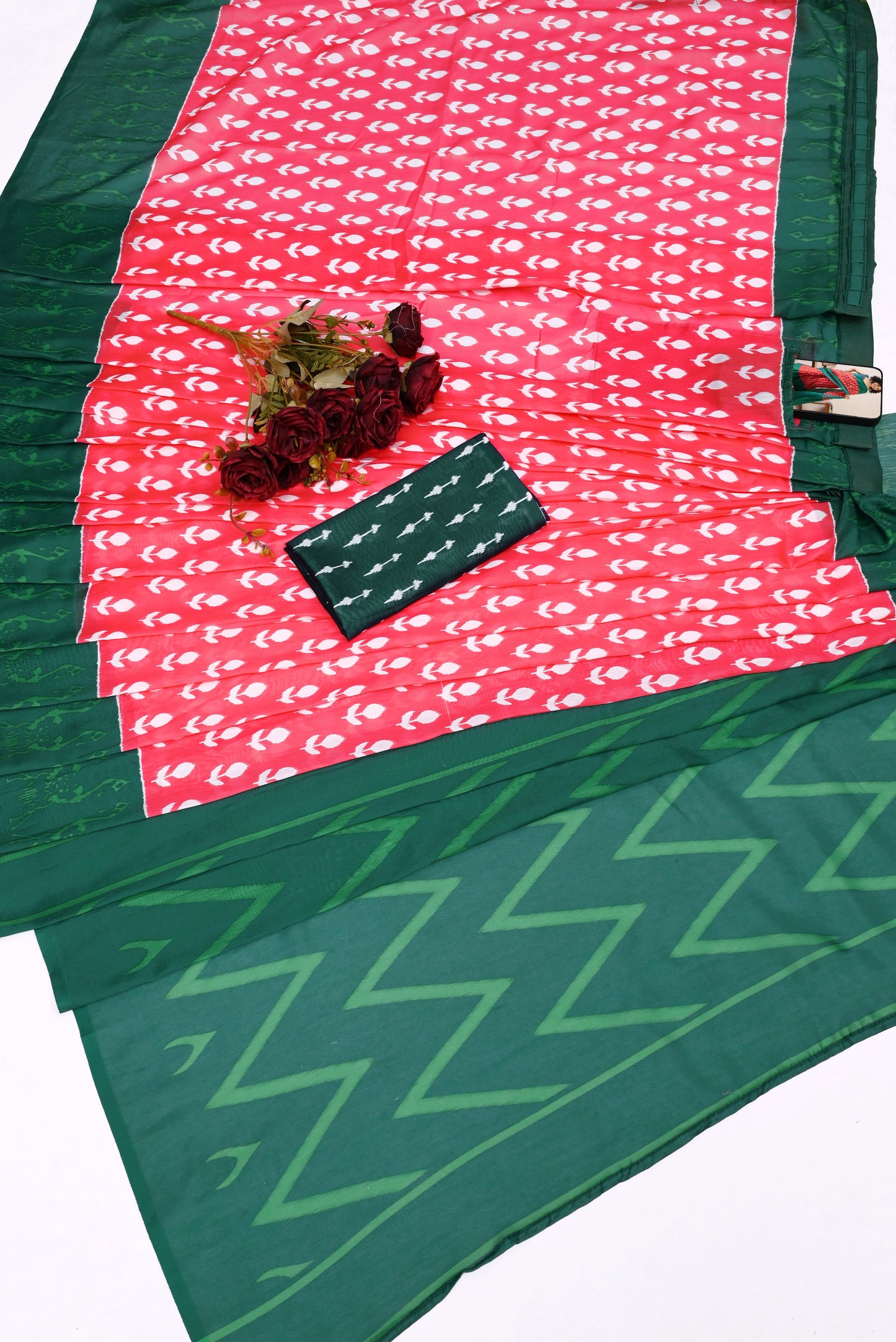 POCKET SAREE WITH READY TO WEAR PURE SOFT MUL MUL COTTON SILK SAREE