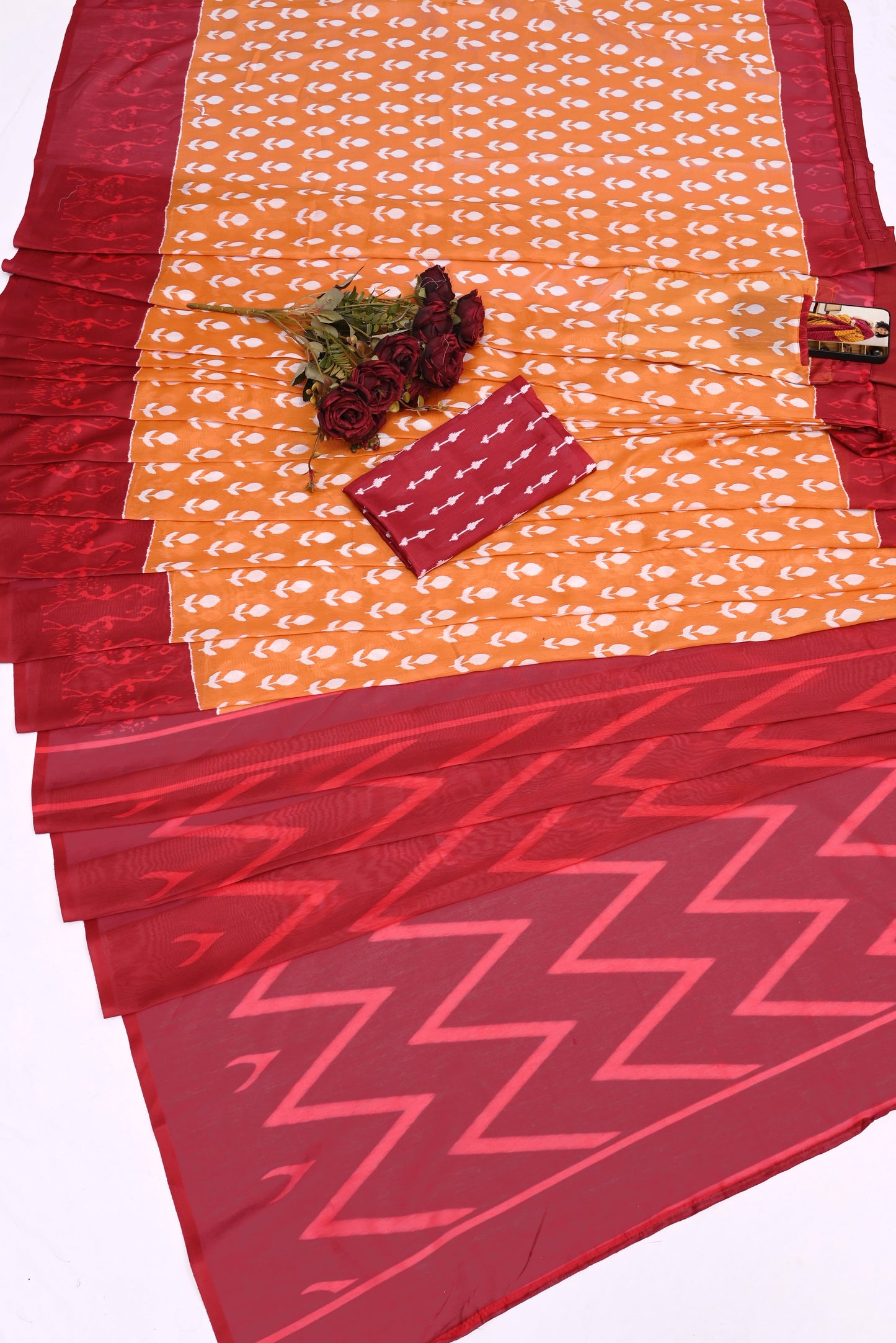 POCKET SAREE WITH READY TO WEAR PURE SOFT MUL MUL COTTON SILK SAREE