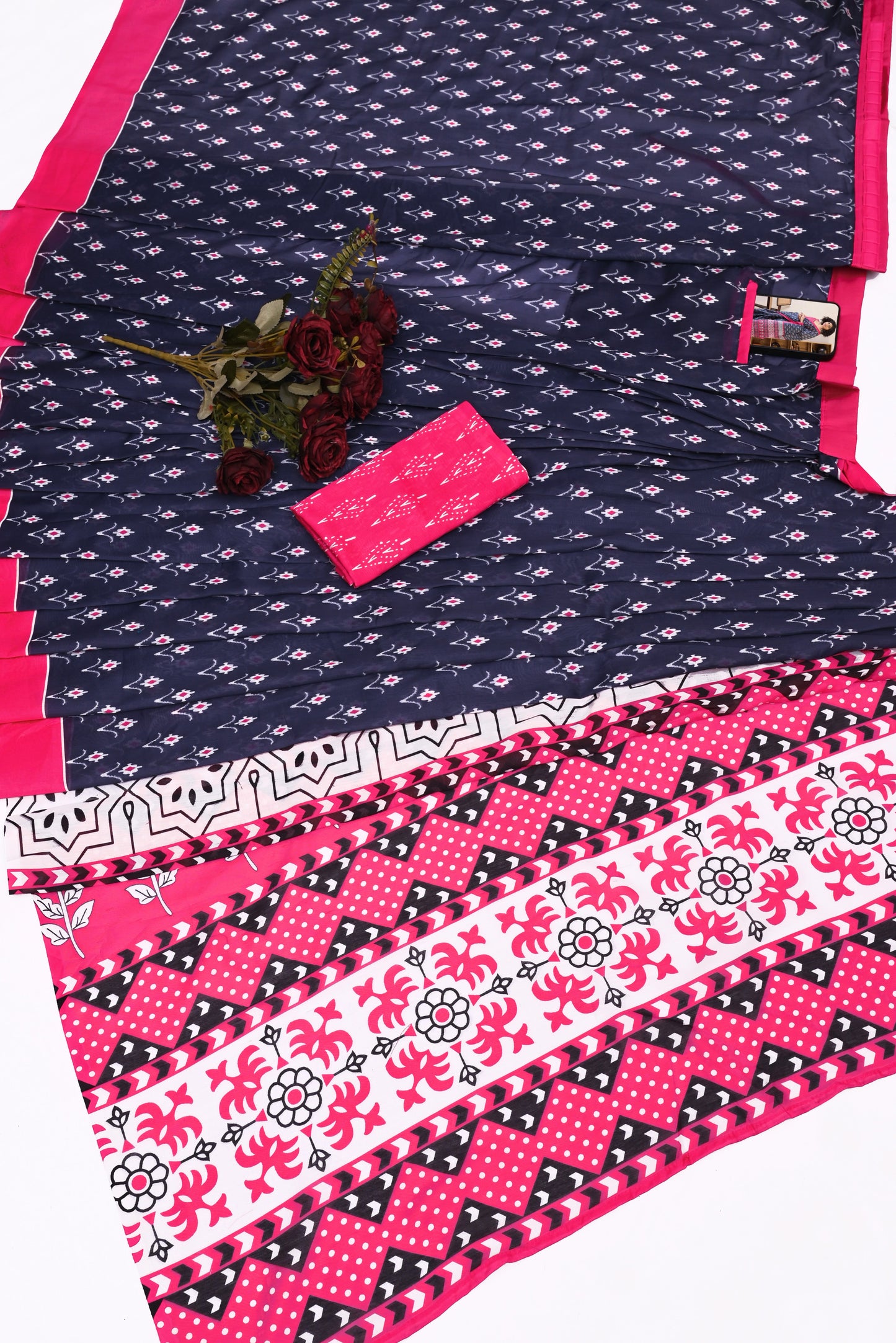 POCKET SAREE WITH READY TO WEAR PURE SOFT MUL MUL COTTON SILK SAREE