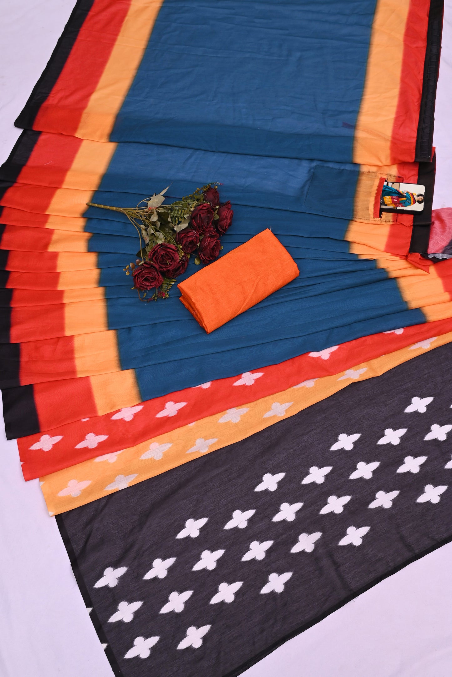 POCKET SAREE WITH READY TO WEAR PURE SOFT MUL MUL COTTON SILK SAREE