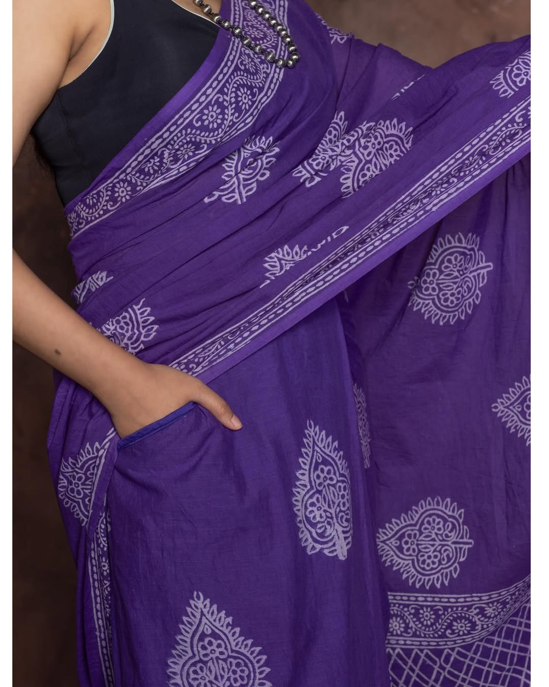 POCKET SAREE WITH READY TO WEAR PURE SOFT MUL MUL COTTON SILK SAREE