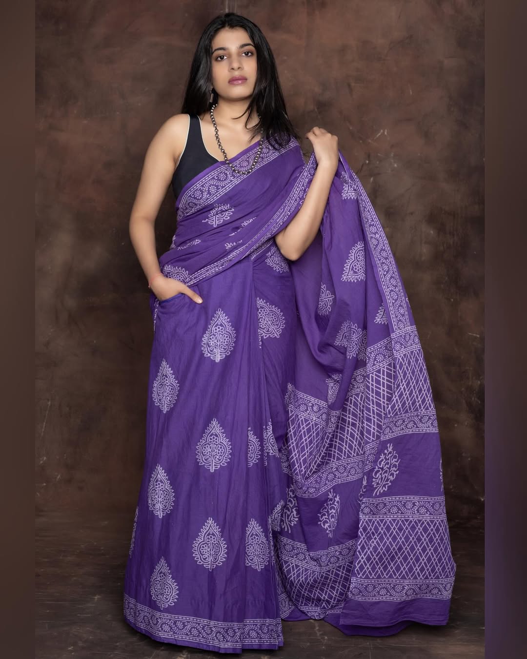 POCKET SAREE WITH READY TO WEAR PURE SOFT MUL MUL COTTON SILK SAREE