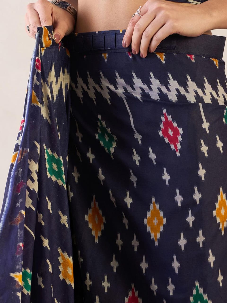 POCKET SAREE WITH READY TO WEAR PURE SOFT MUL MUL COTTON SILK SAREE