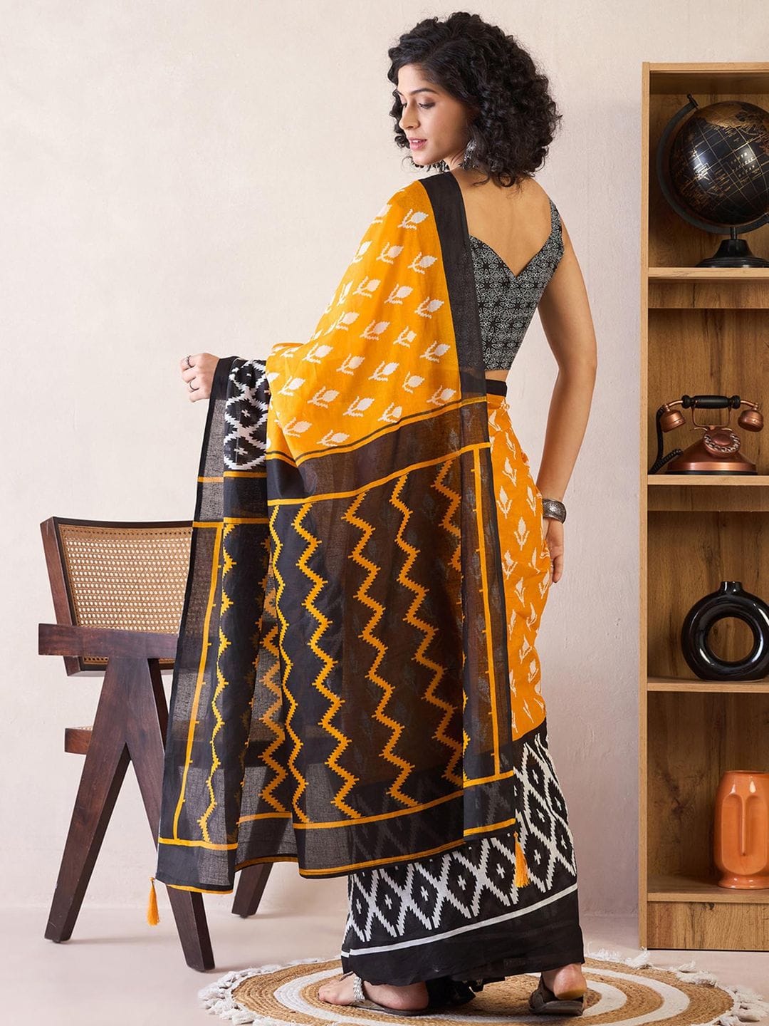 POCKET SAREE WITH READY TO WEAR PURE SOFT MUL MUL COTTON SILK SAREE