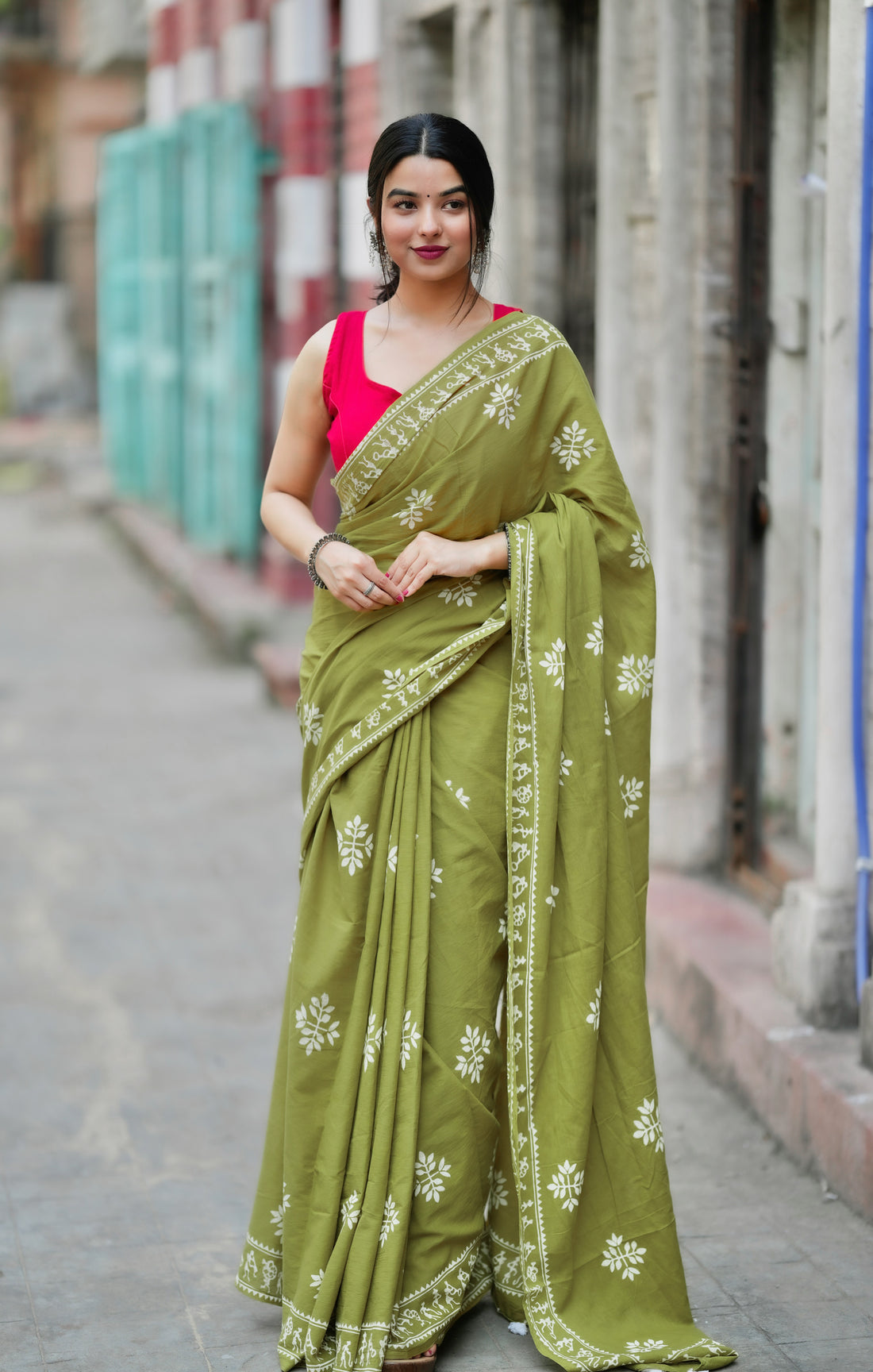 POCKET SAREE WITH READY TO WEAR PURE SOFT MUL MUL COTTON SILK SAREE
