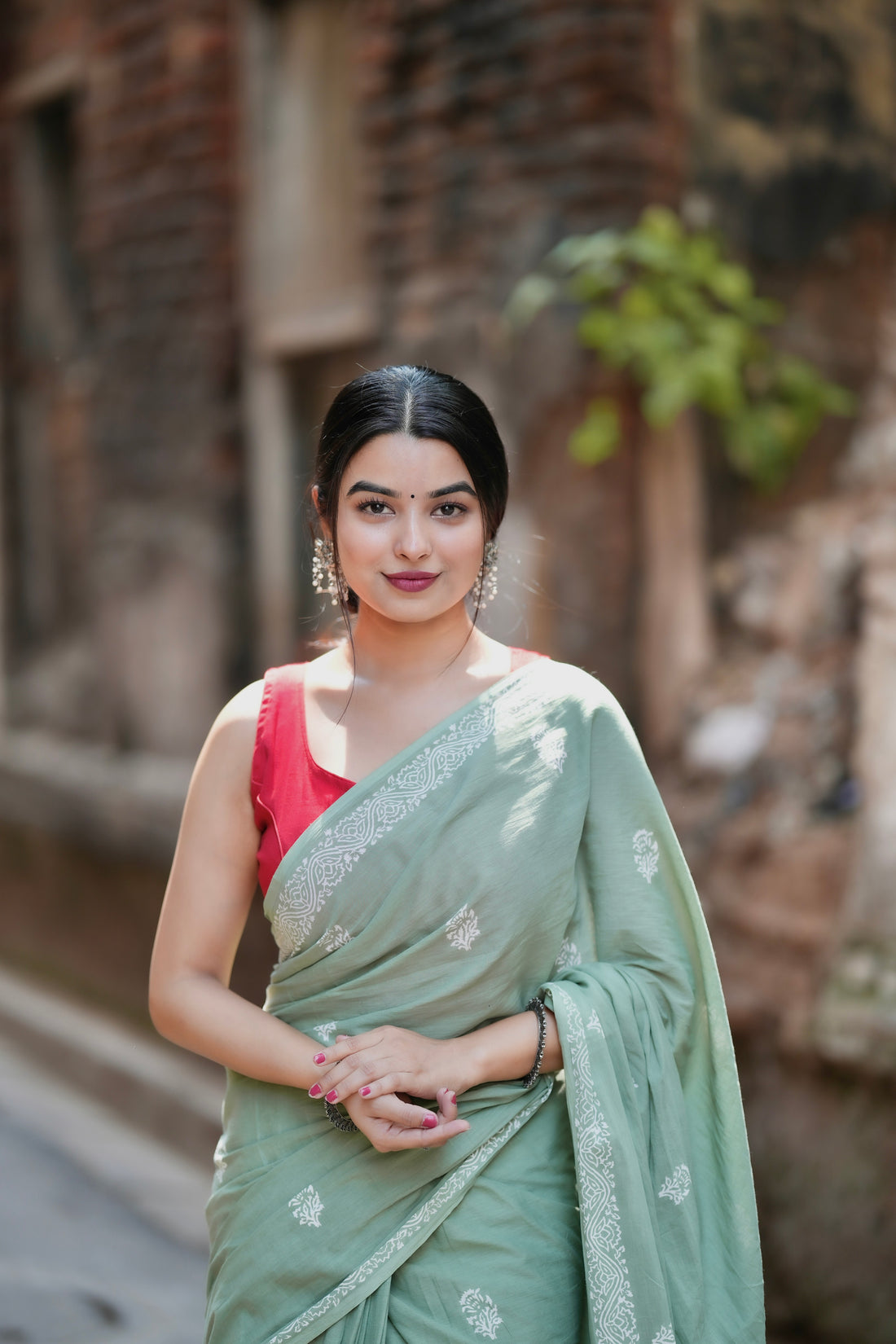 POCKET SAREE WITH READY TO WEAR PURE SOFT MUL MUL COTTON SILK SAREE