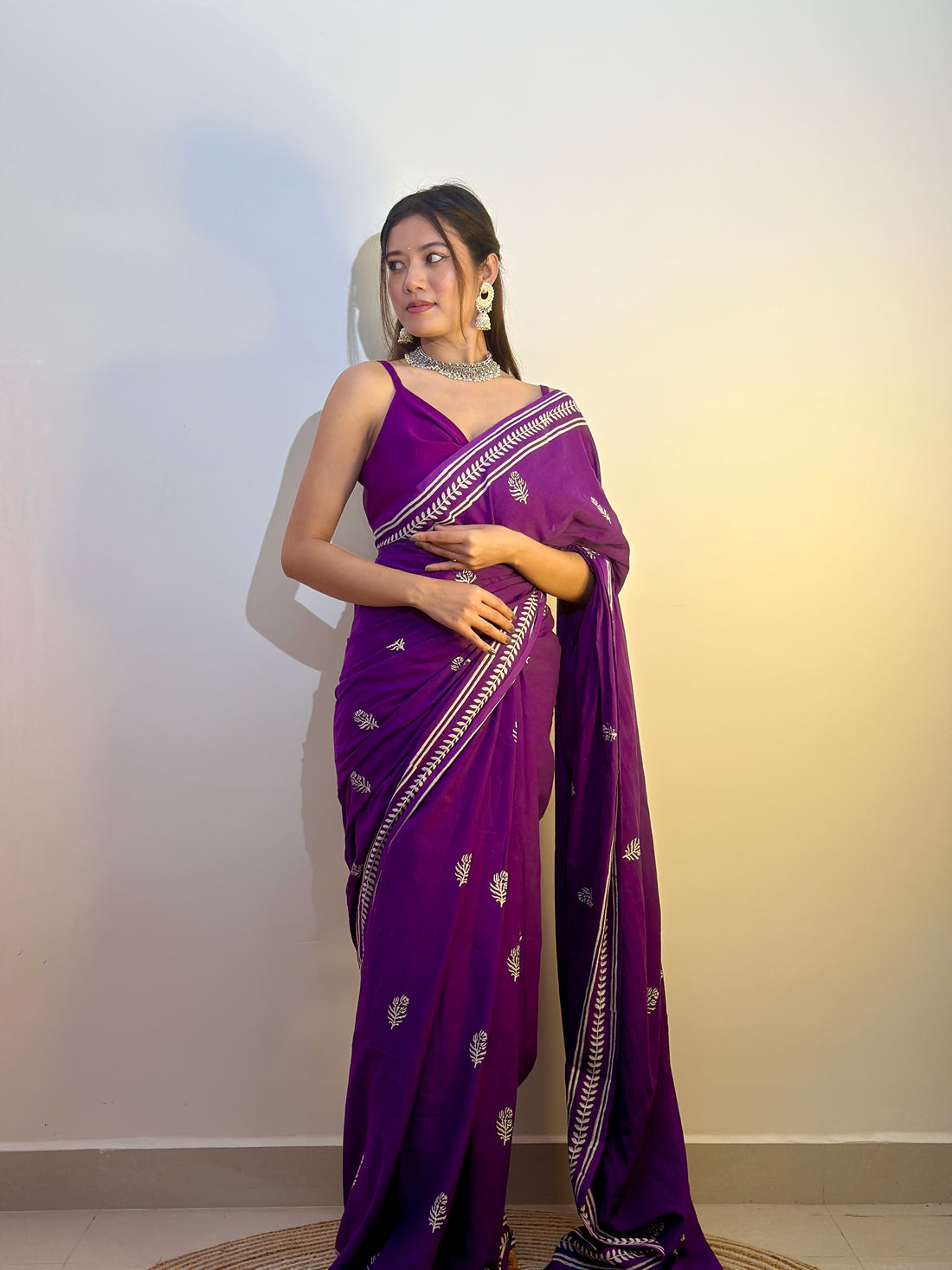POCKET SAREE WITH READY TO WEAR PURE SOFT MUL MUL COTTON SILK SAREE