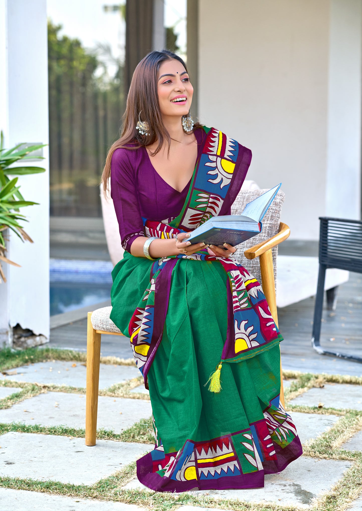 PURE COTTON FANCY BAGRU BLOCK PRINT SAREES