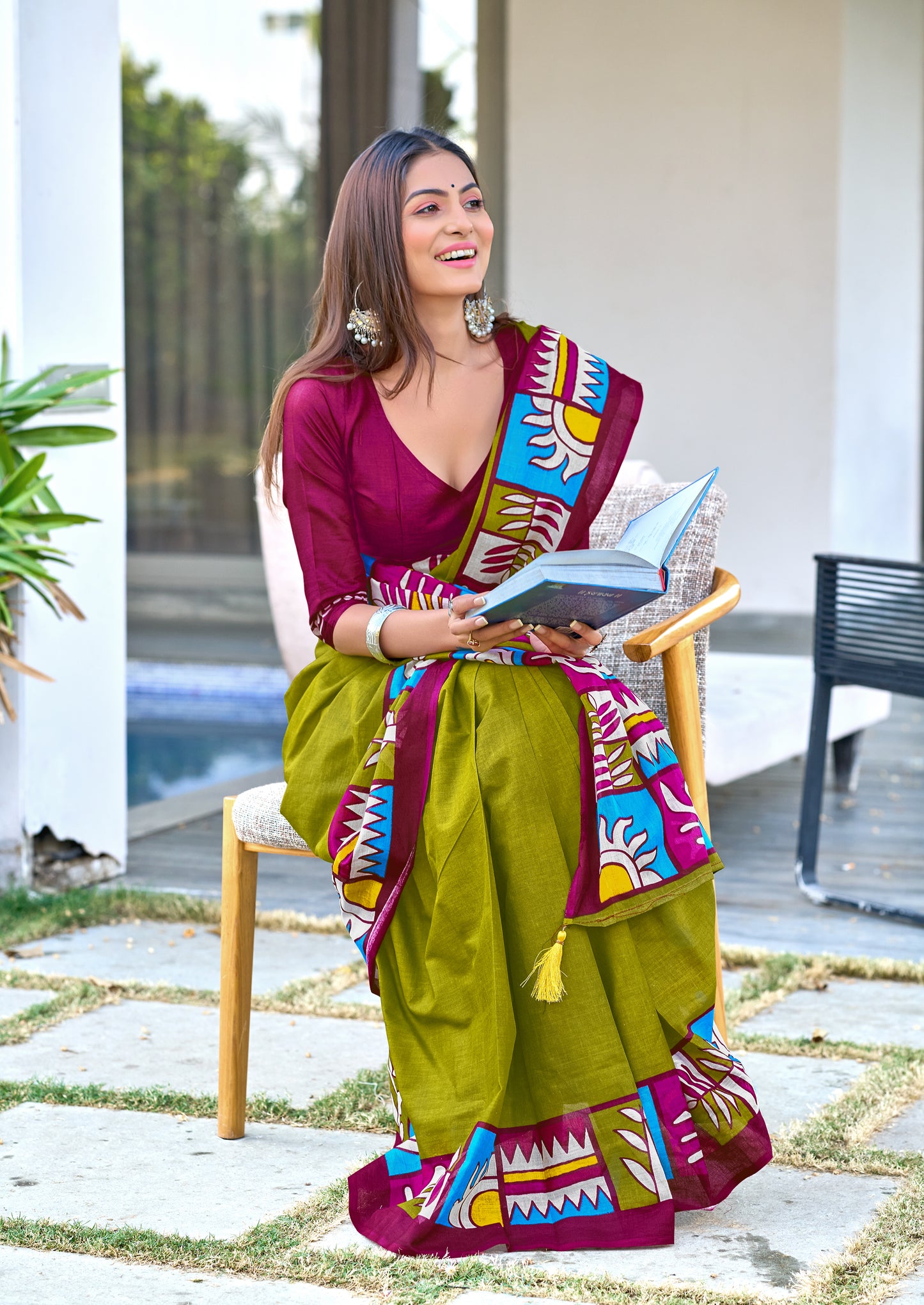 PURE COTTON FANCY BAGRU BLOCK PRINT SAREES