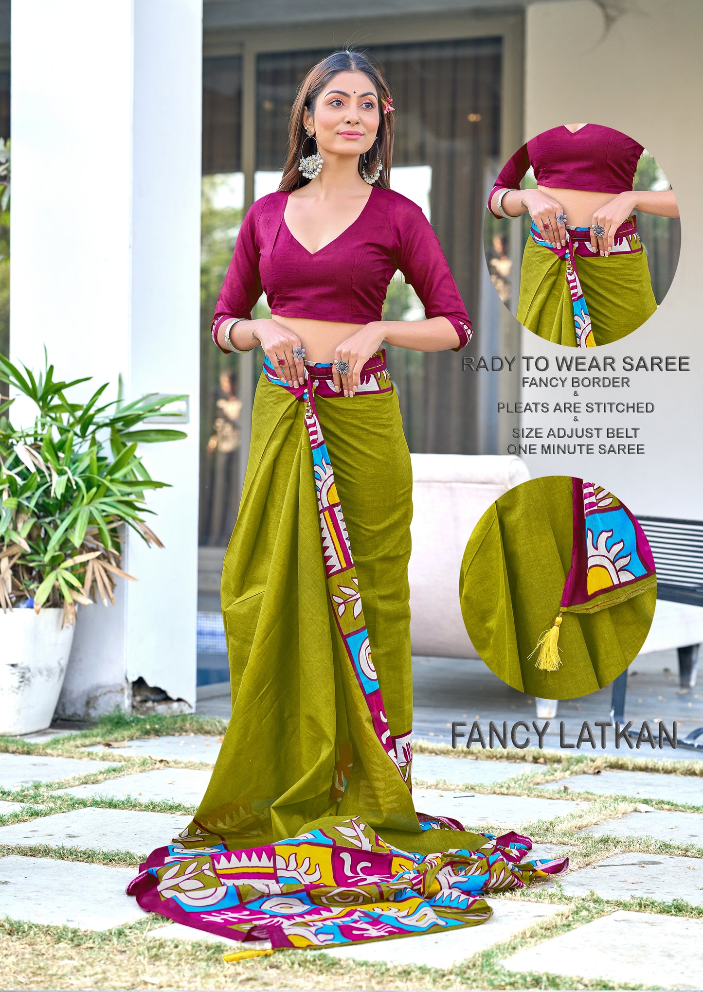 PURE COTTON FANCY BAGRU BLOCK PRINT SAREES