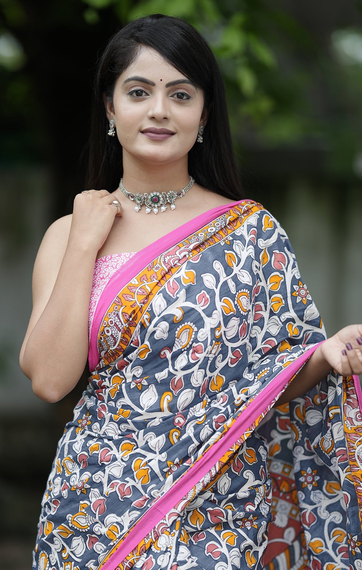 PURE SOFT MUL COTTON SARI WITH BLOUSE PIECE