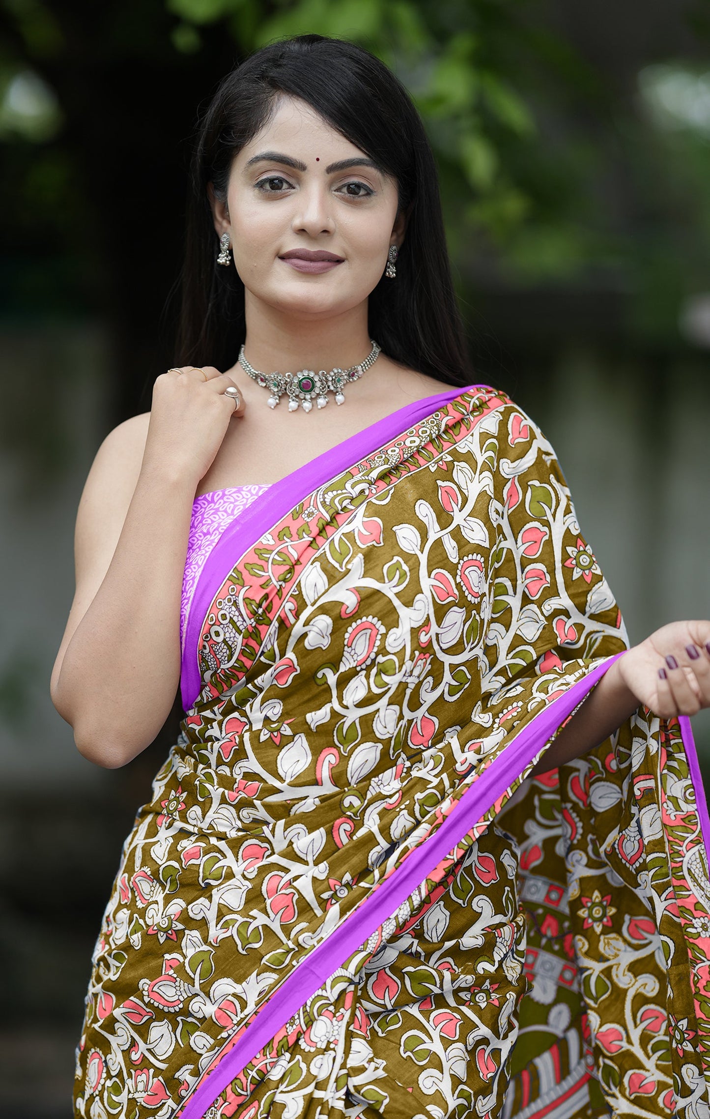 PURE SOFT MUL COTTON SARI WITH BLOUSE PIECE