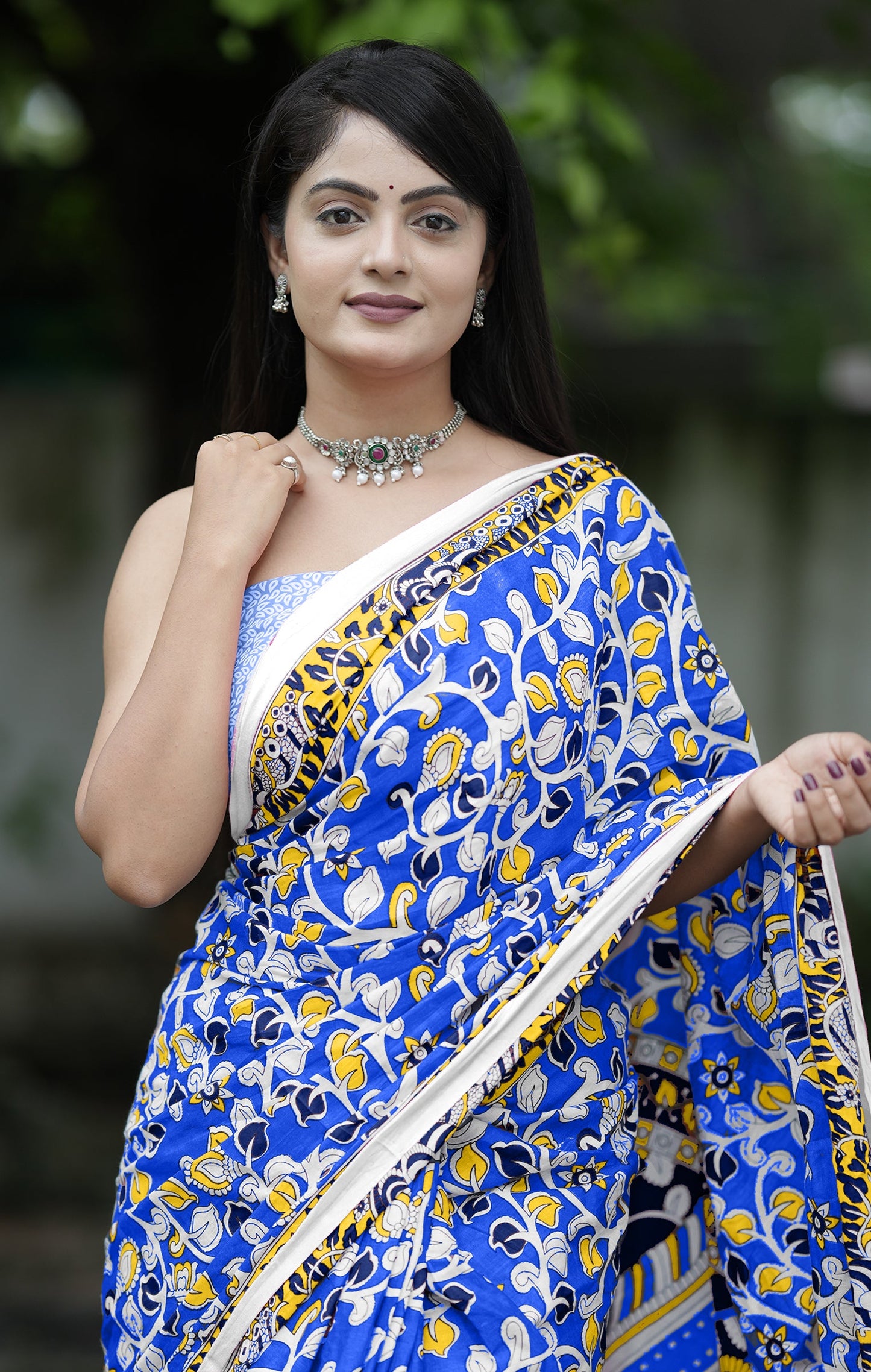 PURE SOFT MUL COTTON SARI WITH BLOUSE PIECE