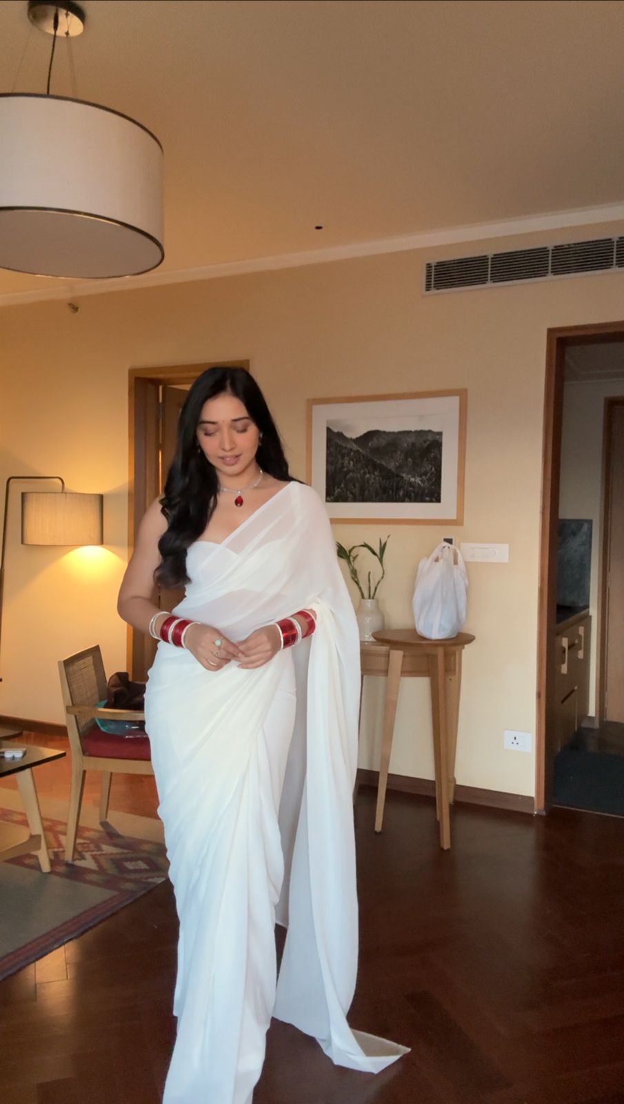 1-MIN READY TO WEAR SAREE IN SOFT GEORGETTE SILK WITH BLOUSE