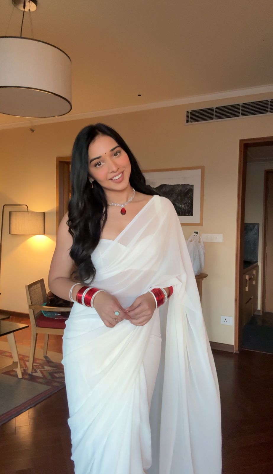 1-MIN READY TO WEAR SAREE IN SOFT GEORGETTE SILK WITH BLOUSE