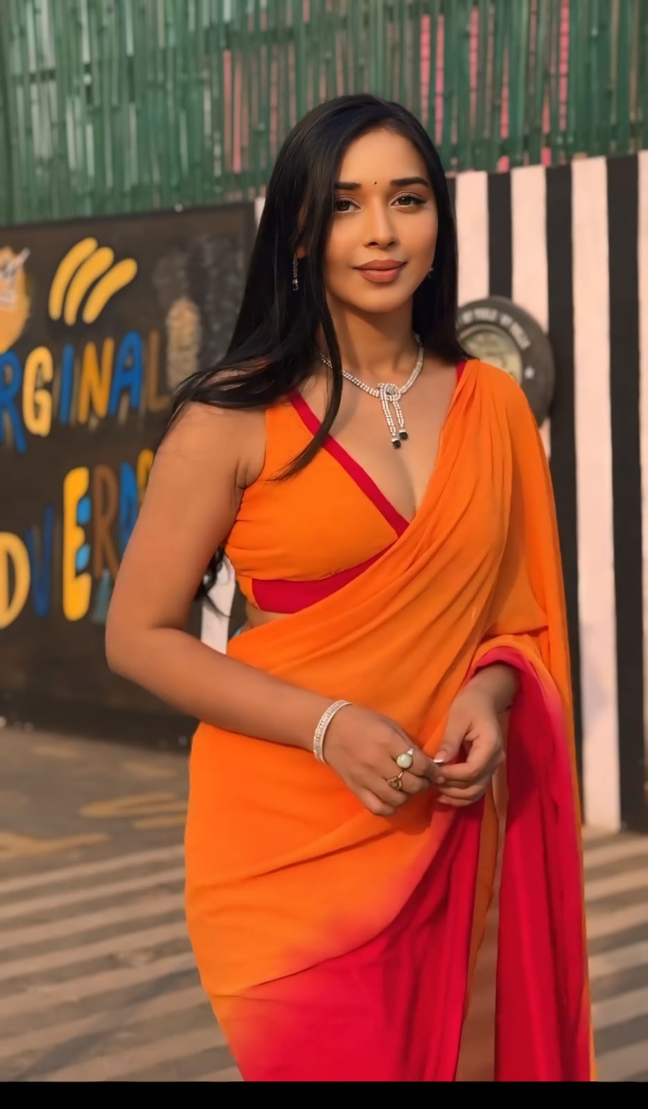 1 MIN READY TO WEAR SAREE IN IMPORTED GEORGETTE WITH BLOUSE