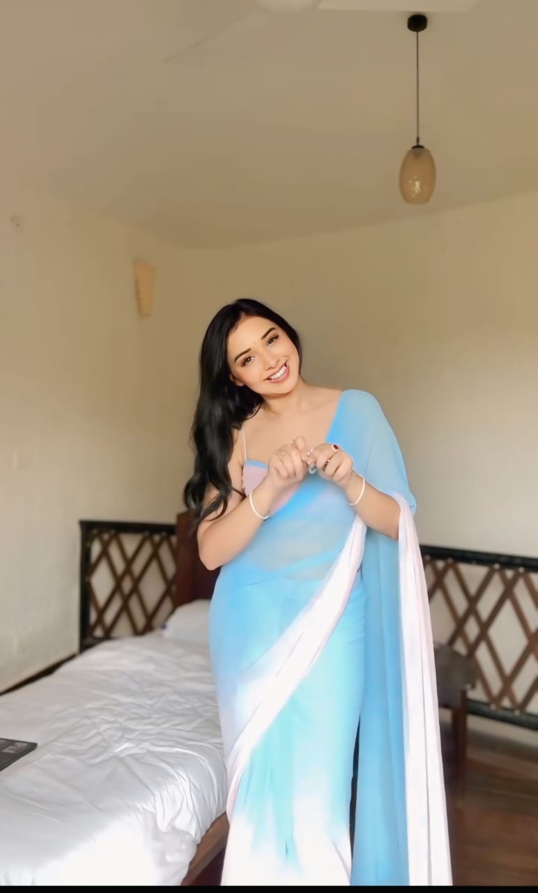 1 MIN READY TO WEAR SAREE IN IMPORTED GEORGETTE WITH BLOUSE