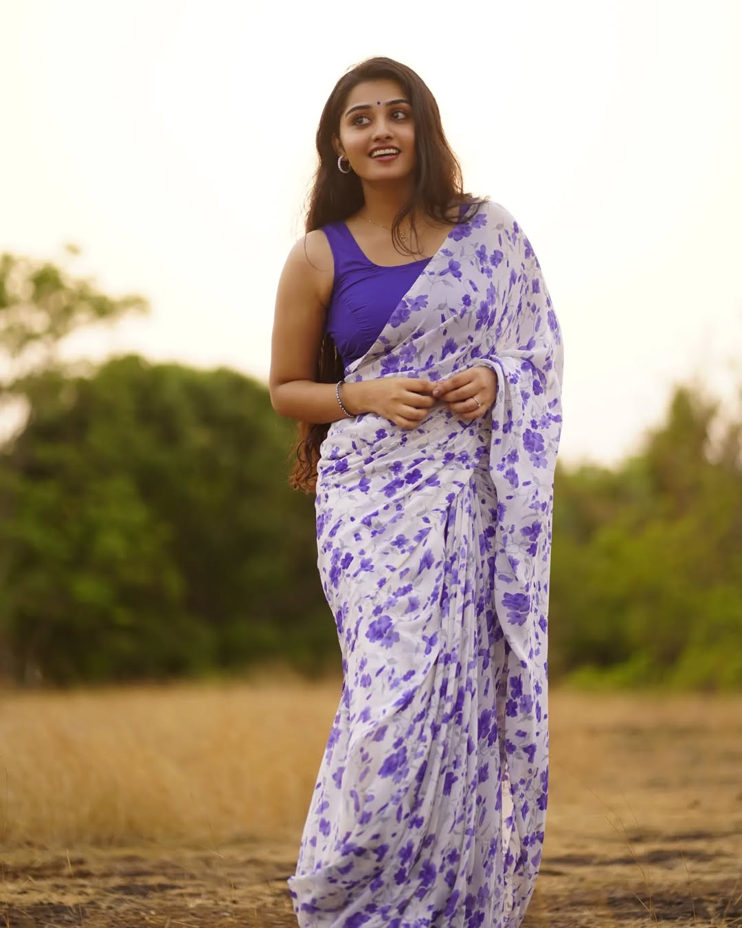 1 MIN READY TO WEAR SAREE IN PURE SOFT GEORGETTE WITH BLOUSE