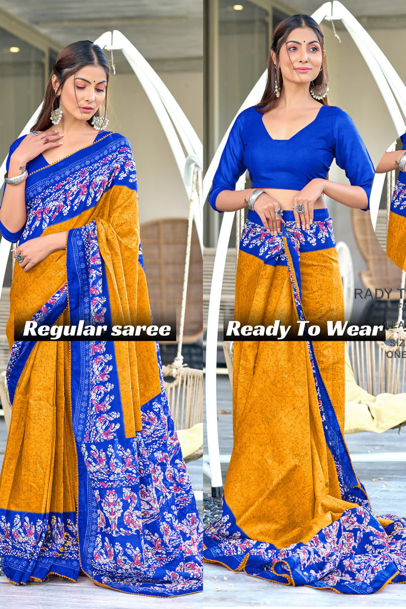 MULMUL IKKAT SOFT PURE COTTON SAREE