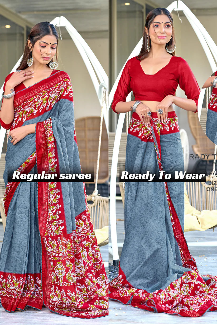 MULMUL IKKAT SOFT PURE COTTON SAREE