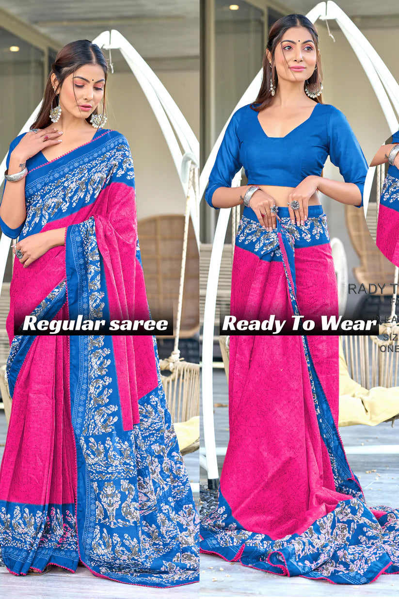MULMUL IKKAT SOFT PURE COTTON SAREE