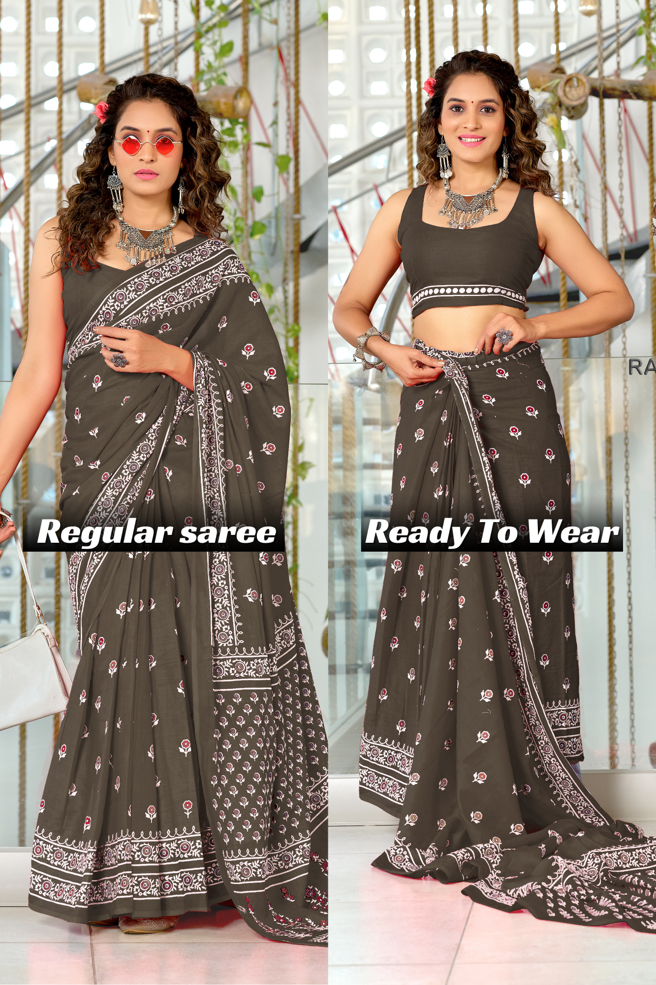 PURE COTTON HAND BLOCK PRINT SAREE