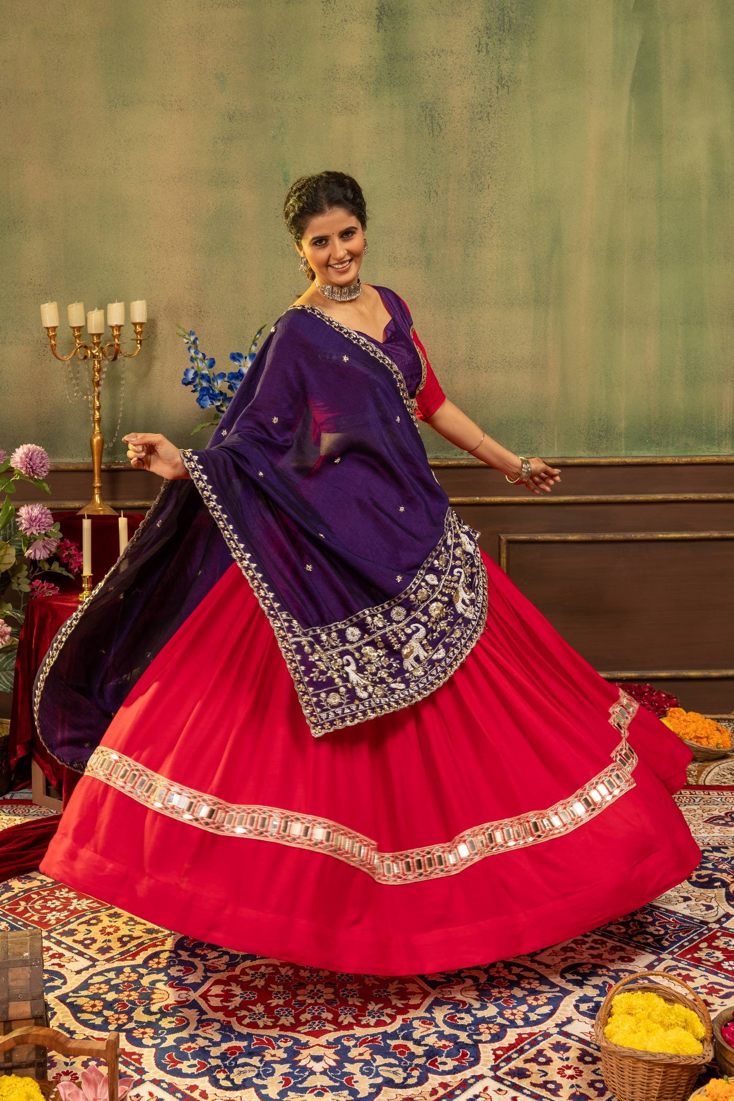 NAVRATRI LEHENGA WITH GRACEFUL FLAIR AND TIMELESS FESTIVE