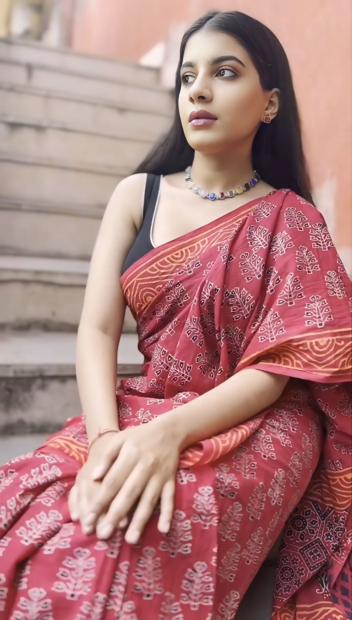 POCKET SAREE WITH READY TO WEAR PURE SOFT MUL MUL COTTON SILK SAREE