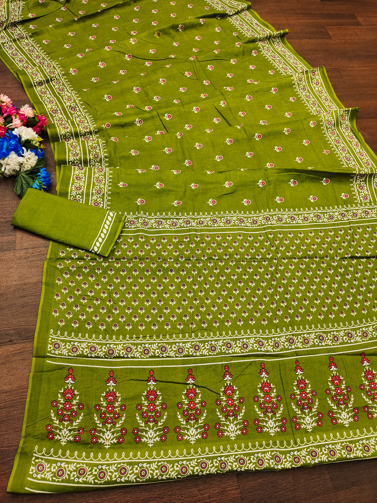 PURE COTTON HAND BLOCK PRINT SAREE