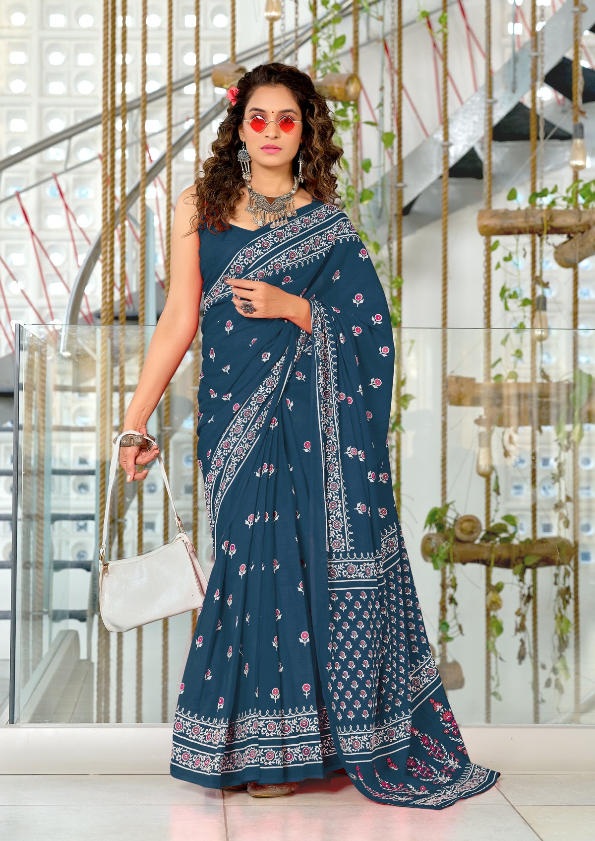 PURE COTTON HAND BLOCK PRINT SAREE