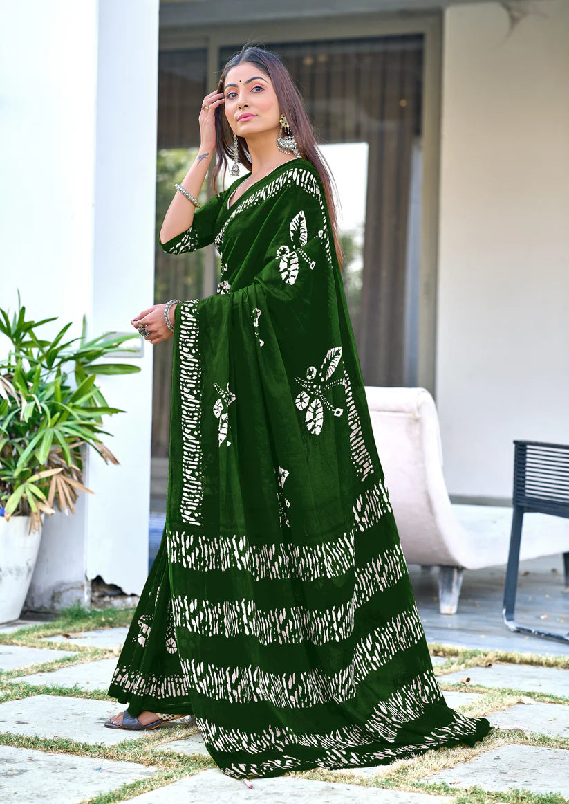 PURE COTTON FANCY BAGRU BLOCK PRINT SAREES
