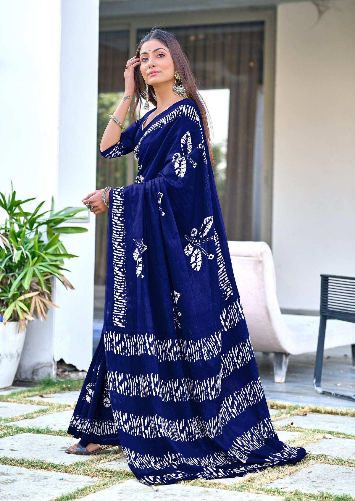 PURE COTTON FANCY BAGRU BLOCK PRINT SAREES